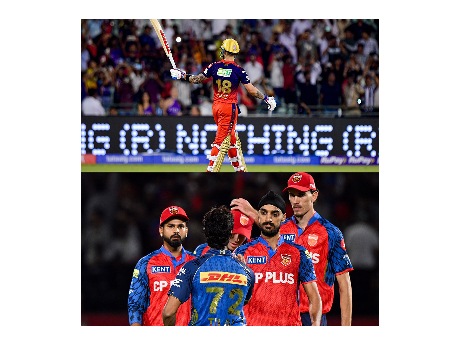 Virat Kohli and PBKS team. (Photo: ANI)