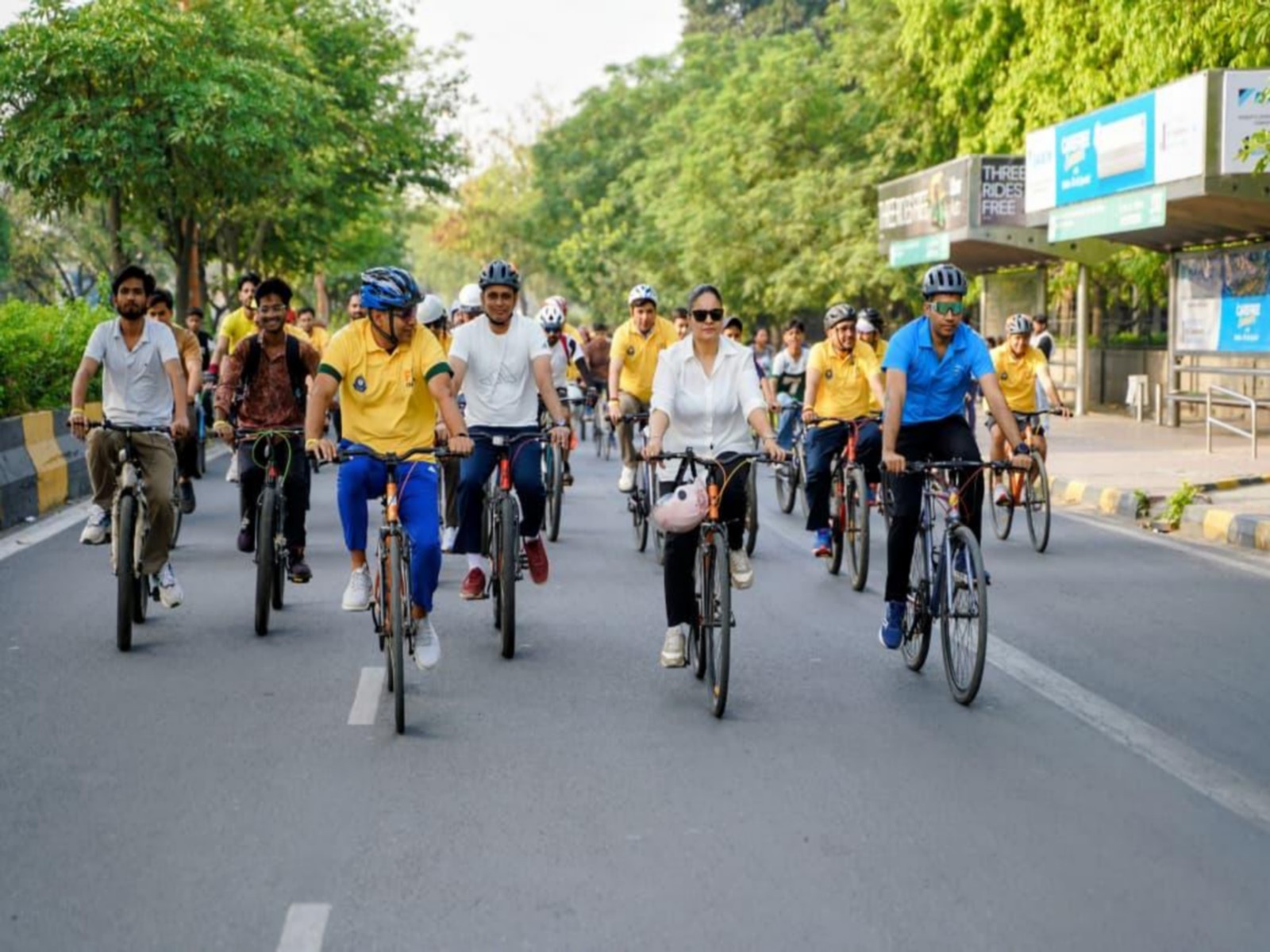 Participants riding the cycle. (Photo: SAI Media)