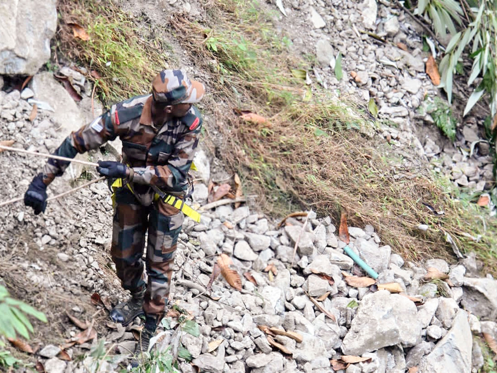 Representative Image of an Army personnel engaged in a rescue operation (Photo/ANI)