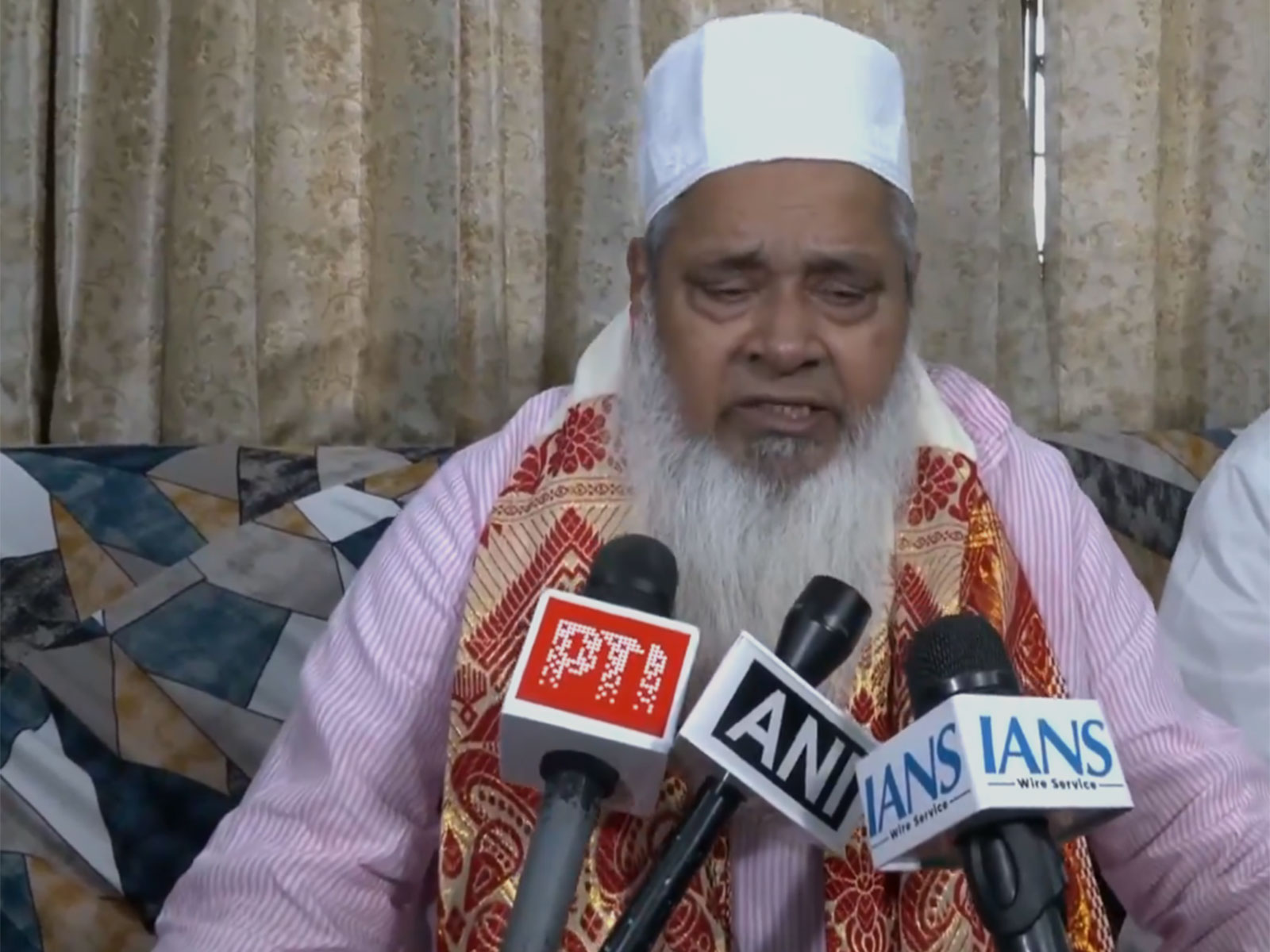 All India United Democratic Front President Maulana Badruddin Ajmal (Photo/ANI)