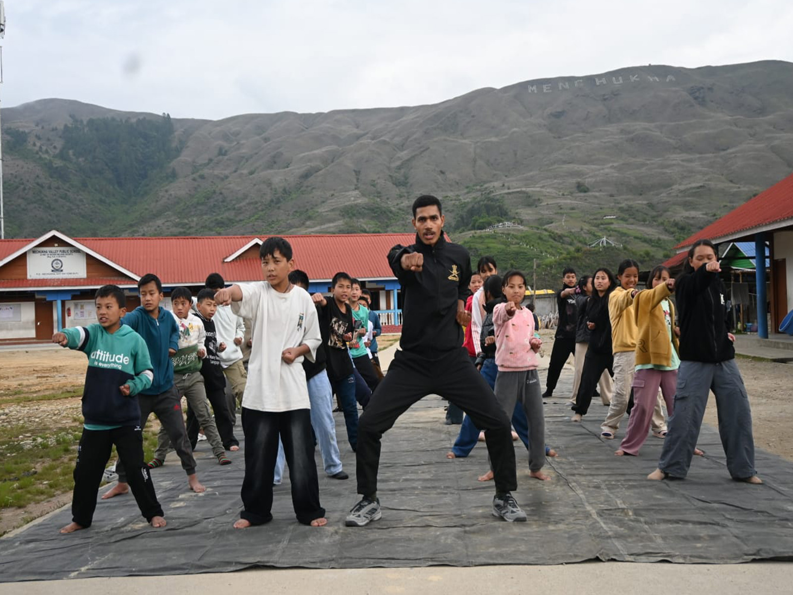 Indian Army conducts self-defence training camp at Menchuka Valley school (Photo/DIPR Arunachal Pradesh)
