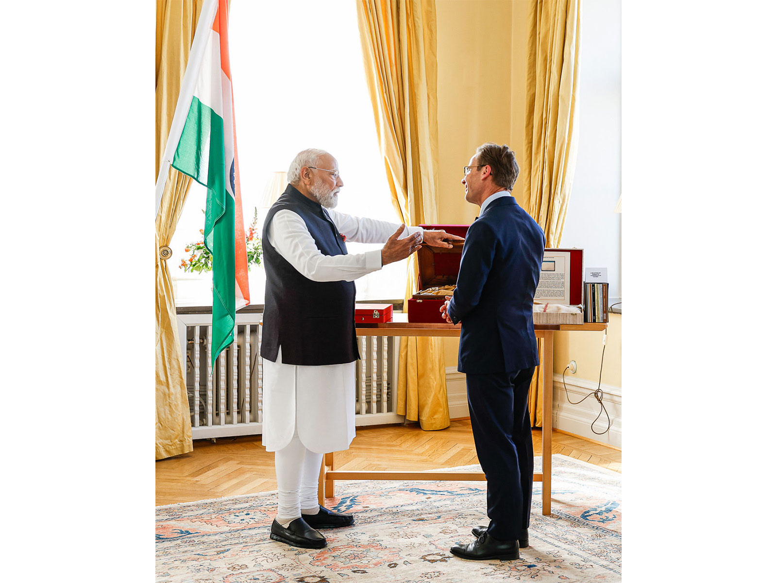  Prime Minister Narendra Modi with Swedish PM Ulf Kristersson (Photo/X@narendramodi)