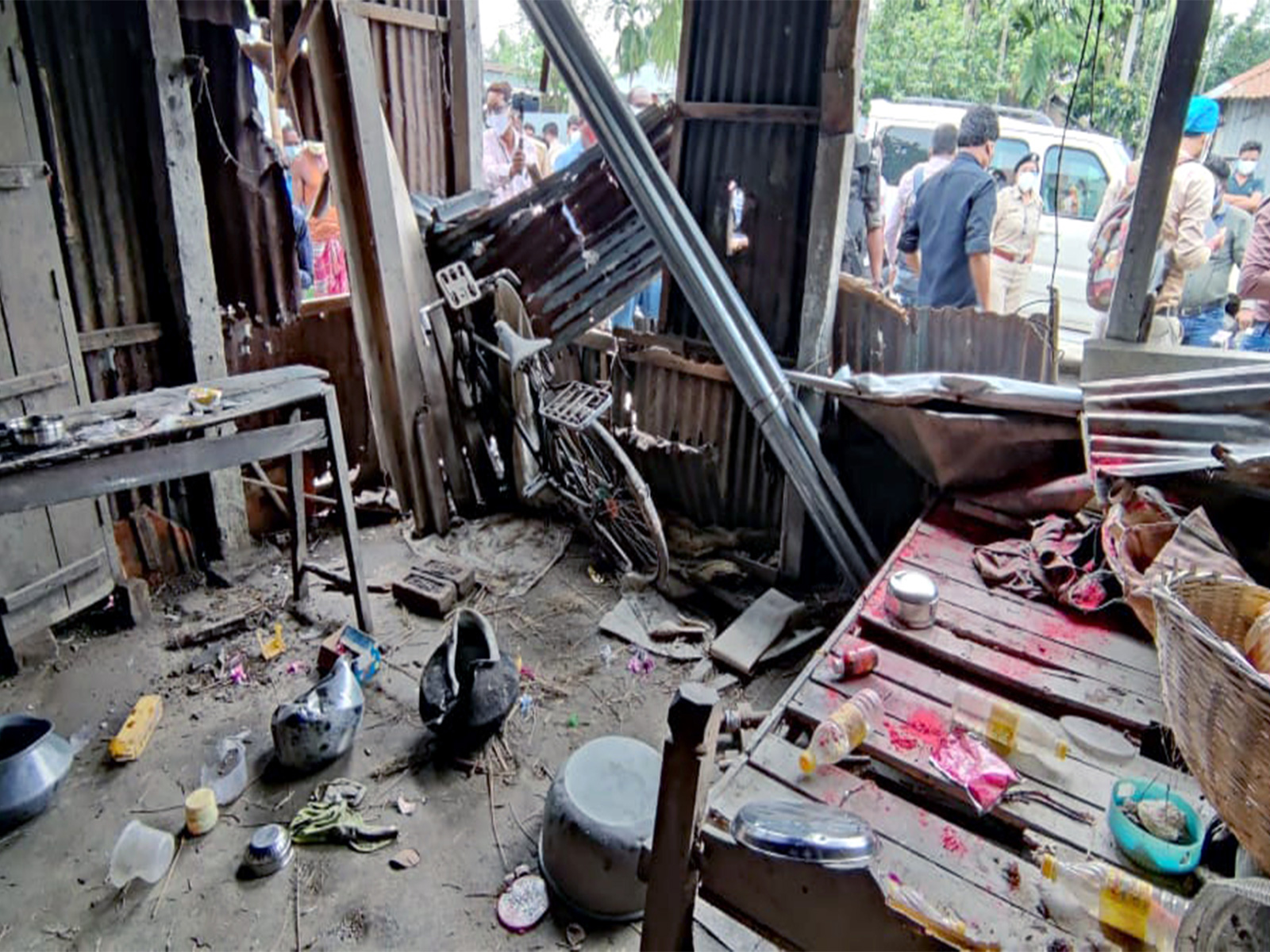 A view of damaged house after 2021 post-poll violence in West Bengal (File Photo/ANI)