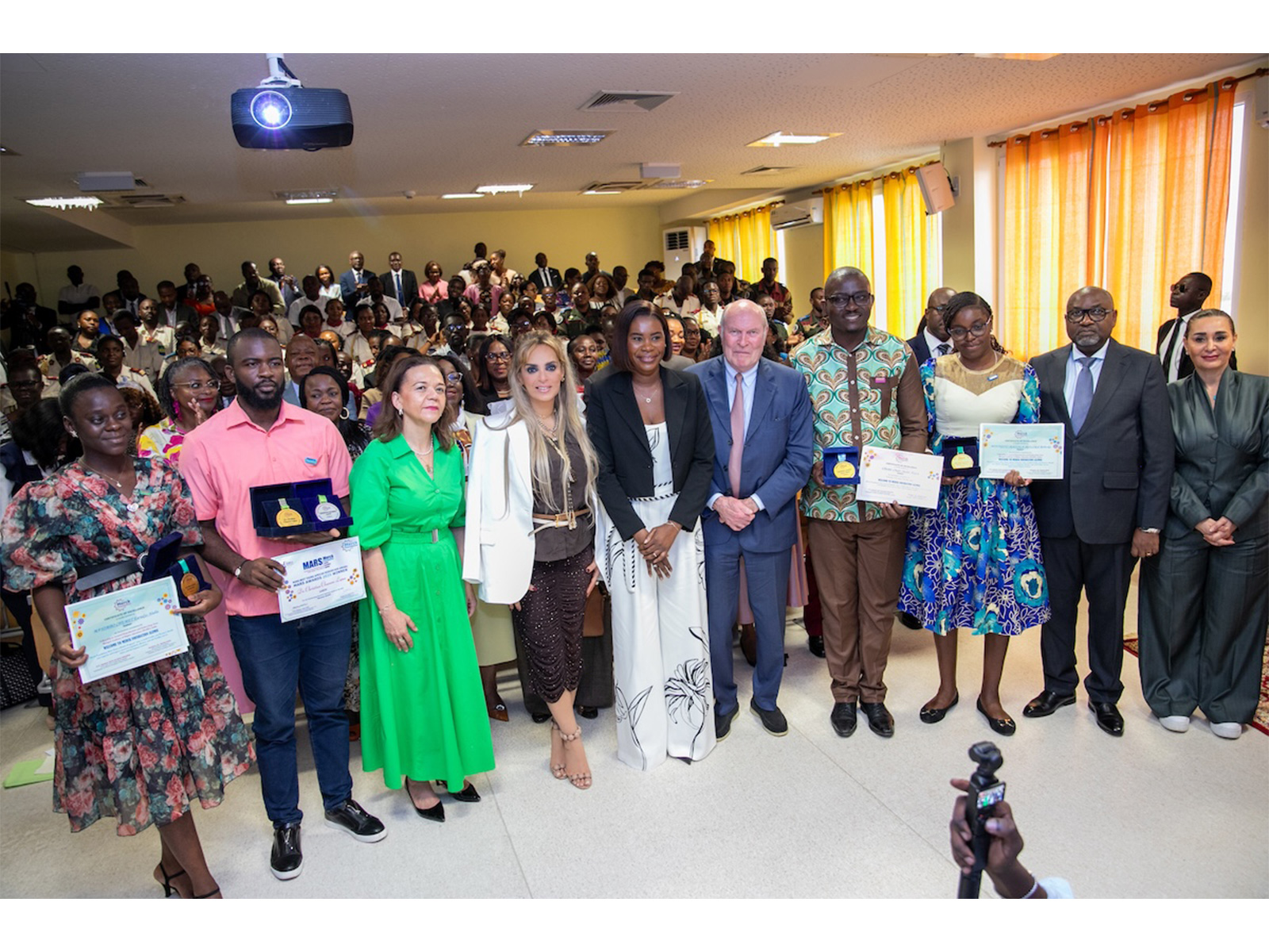 Merck Foundation Chairman and CEO with Gabon First Lady and their Alumni