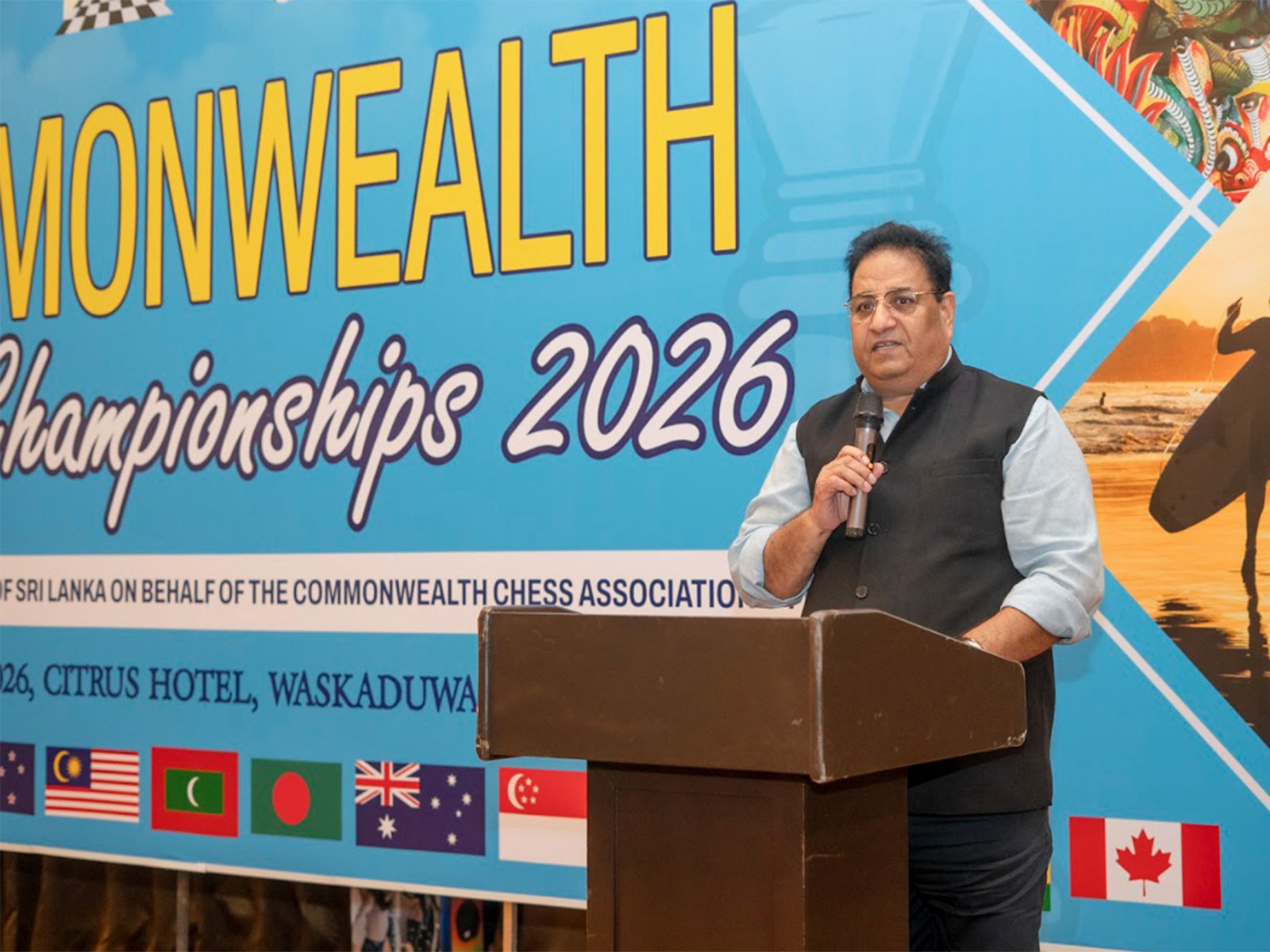 Bharat Singh Chauhan, Chairman of Commonwealth Chess Association. (Photo/CWCA)