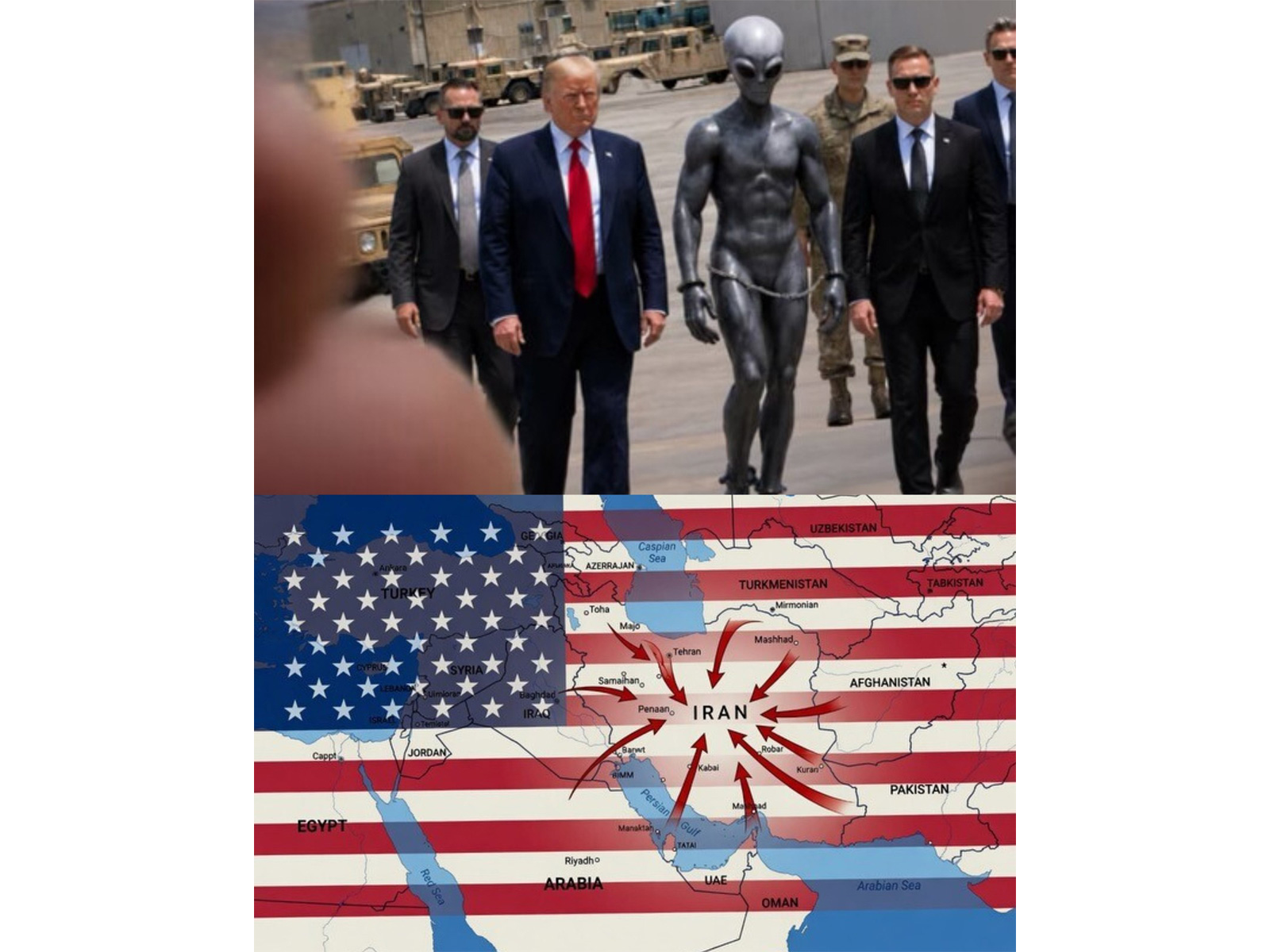 AI-generated images shared by US President Donald Trump (Image Source: Trump/Truth Social)