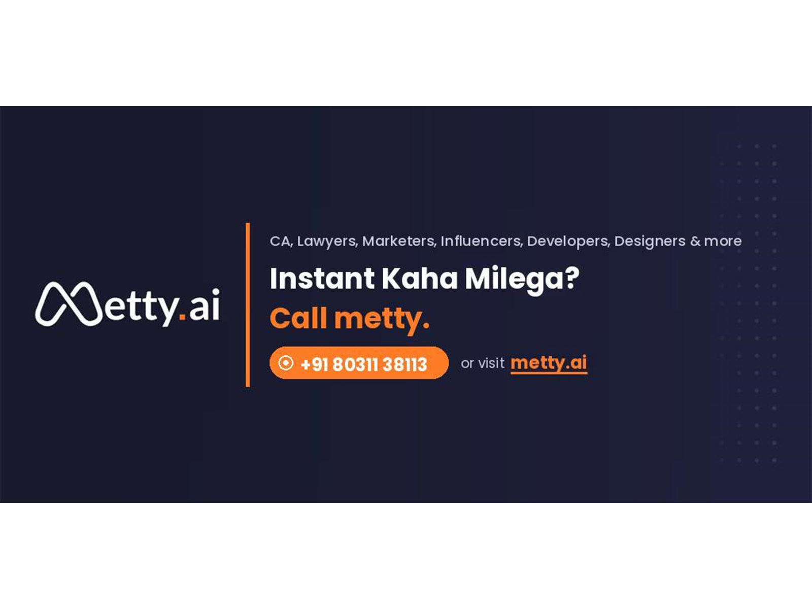 Metty.ai Launches AI Agent That Connects Founders and Self-Employed to Verified Service Providers in Real Time
