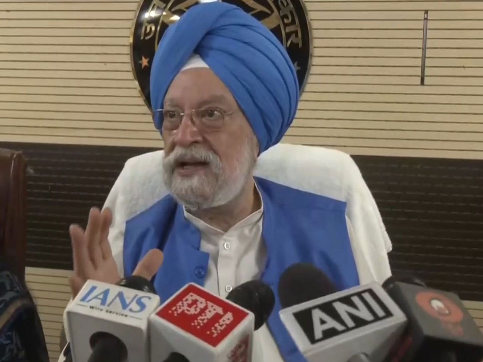 Union Petroleum and Natural Gas Minister Hardeep Singh Puri (Photo-ANI)