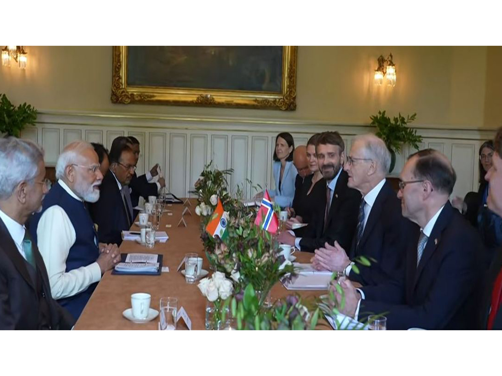 PM Modi held delegation-level talks with Norwegian PM Jonas Gahr Støre (Photo/NarendraModiYoutube)