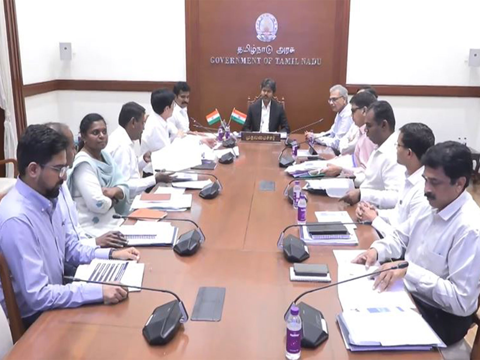 High level meeting chaired by Tamil Nadu CM Vijay (Photo/TNDIPR)