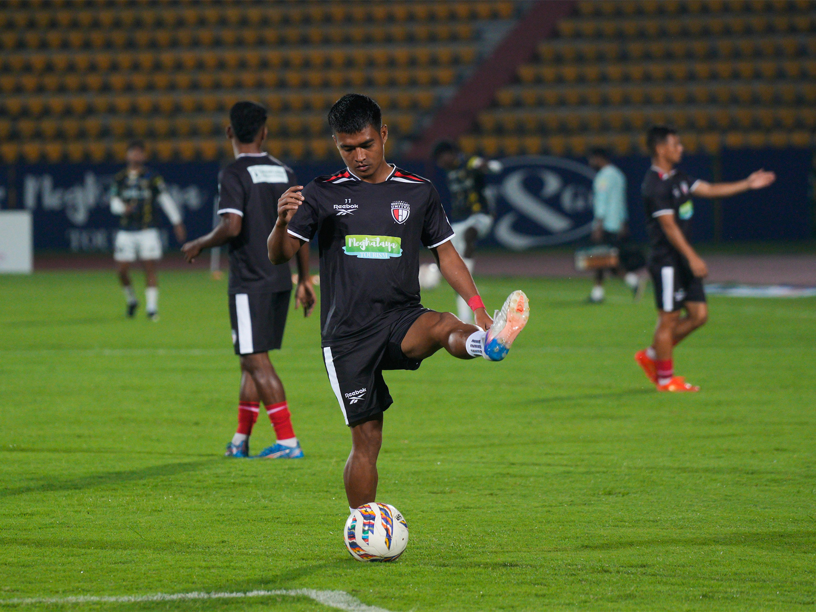 Northeast United players in action. (Photo/ISL)