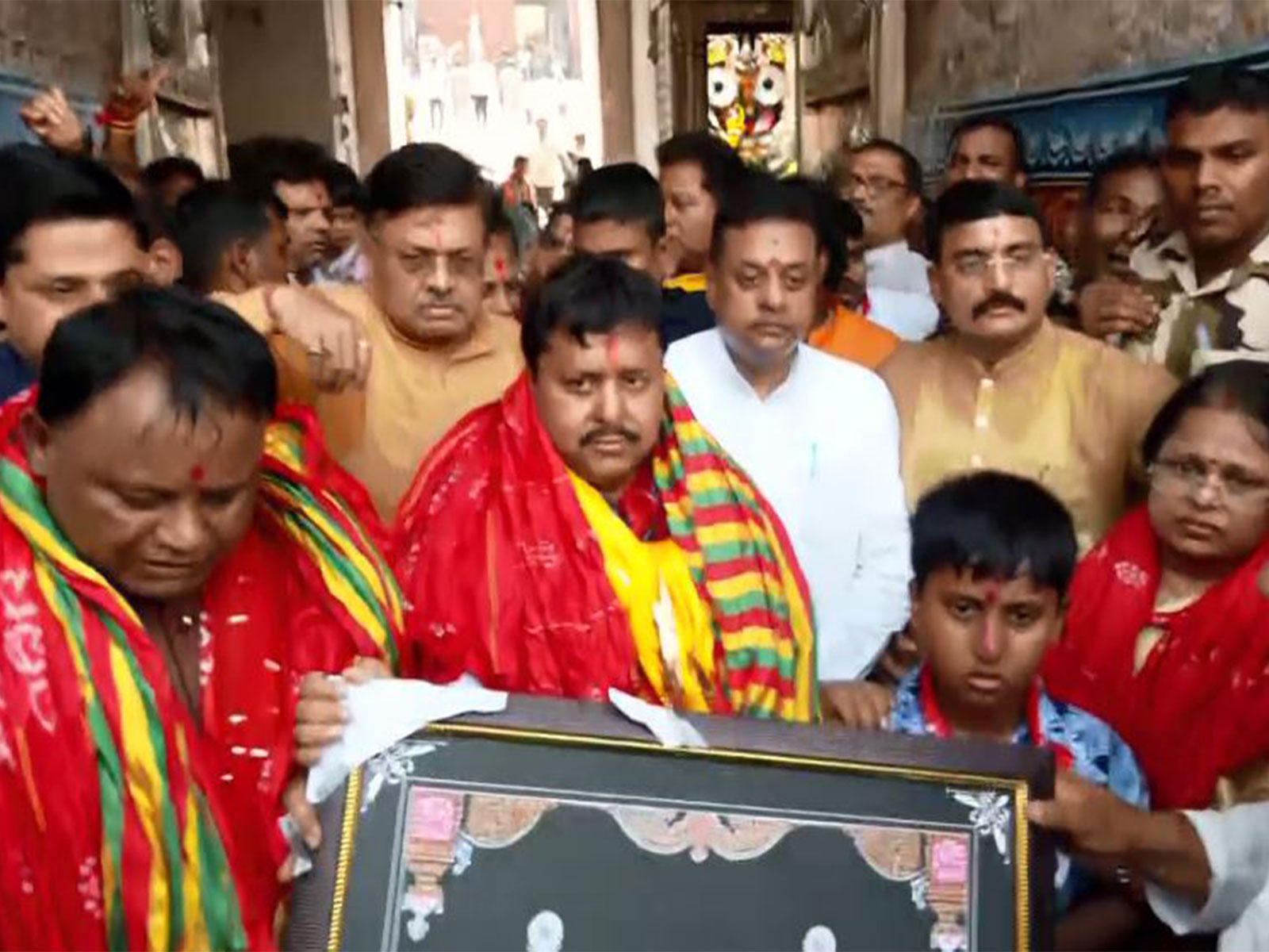 BJP National President Nitin Nabin with Odisha Chief Minister Mohan Charan Majhi (Photo/ANI)