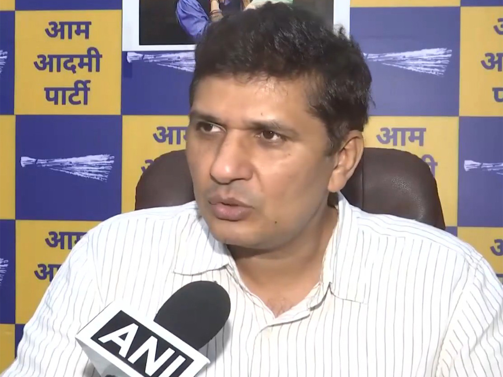 AAP Delhi President Saurabh Bharadwaj (Photo/ANI)