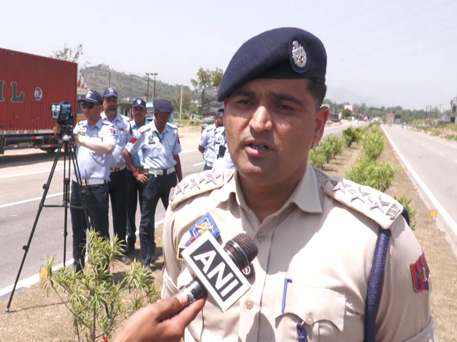 Udhampur Deputy Superintendent of Traffic Police Pankaj Sudan (Photo/ANI)