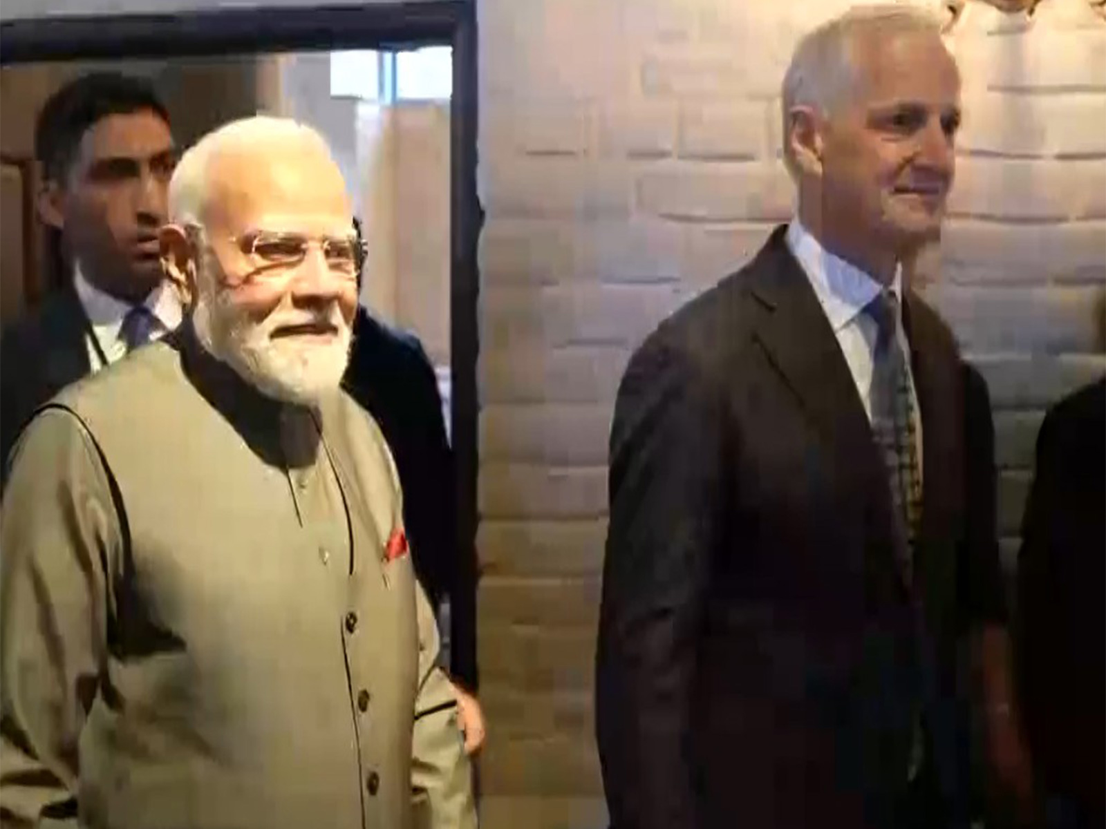PM Modi visits Akershus Castle with Norwegian PM Store  (Photo/ANI)