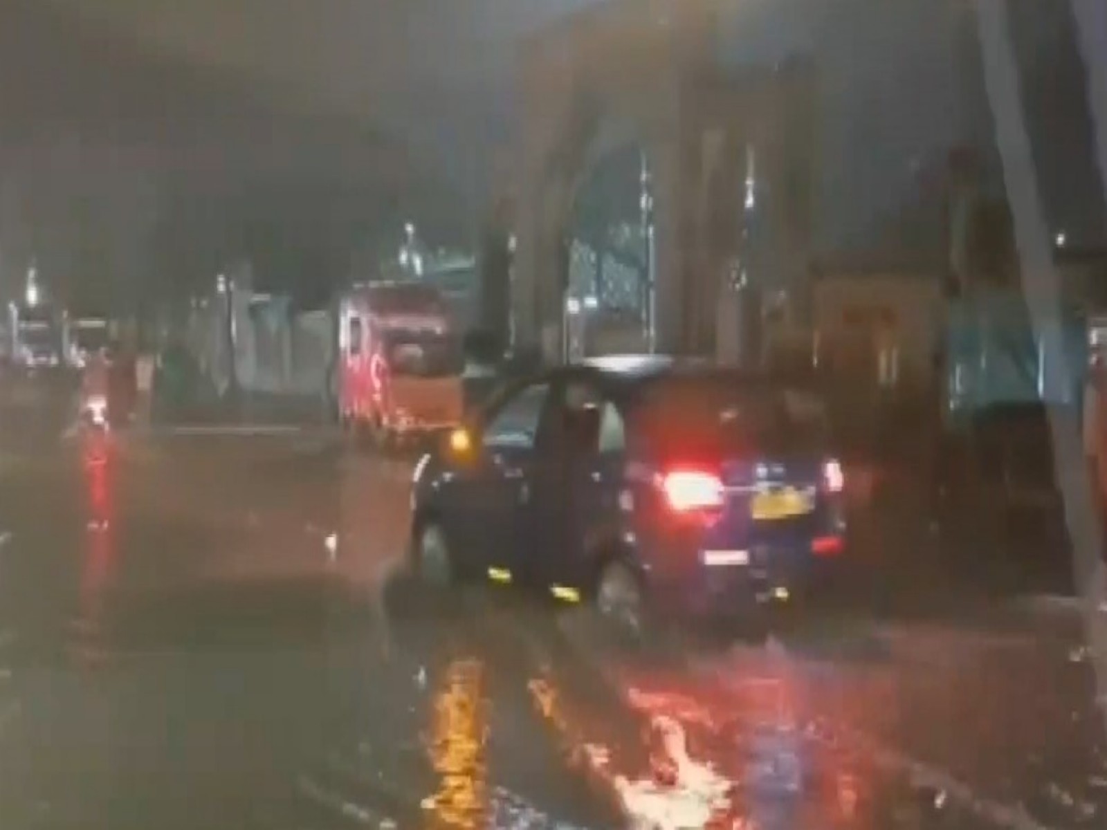 Visual of waterlogging in Chikkaballapur district (Photo/ANI)