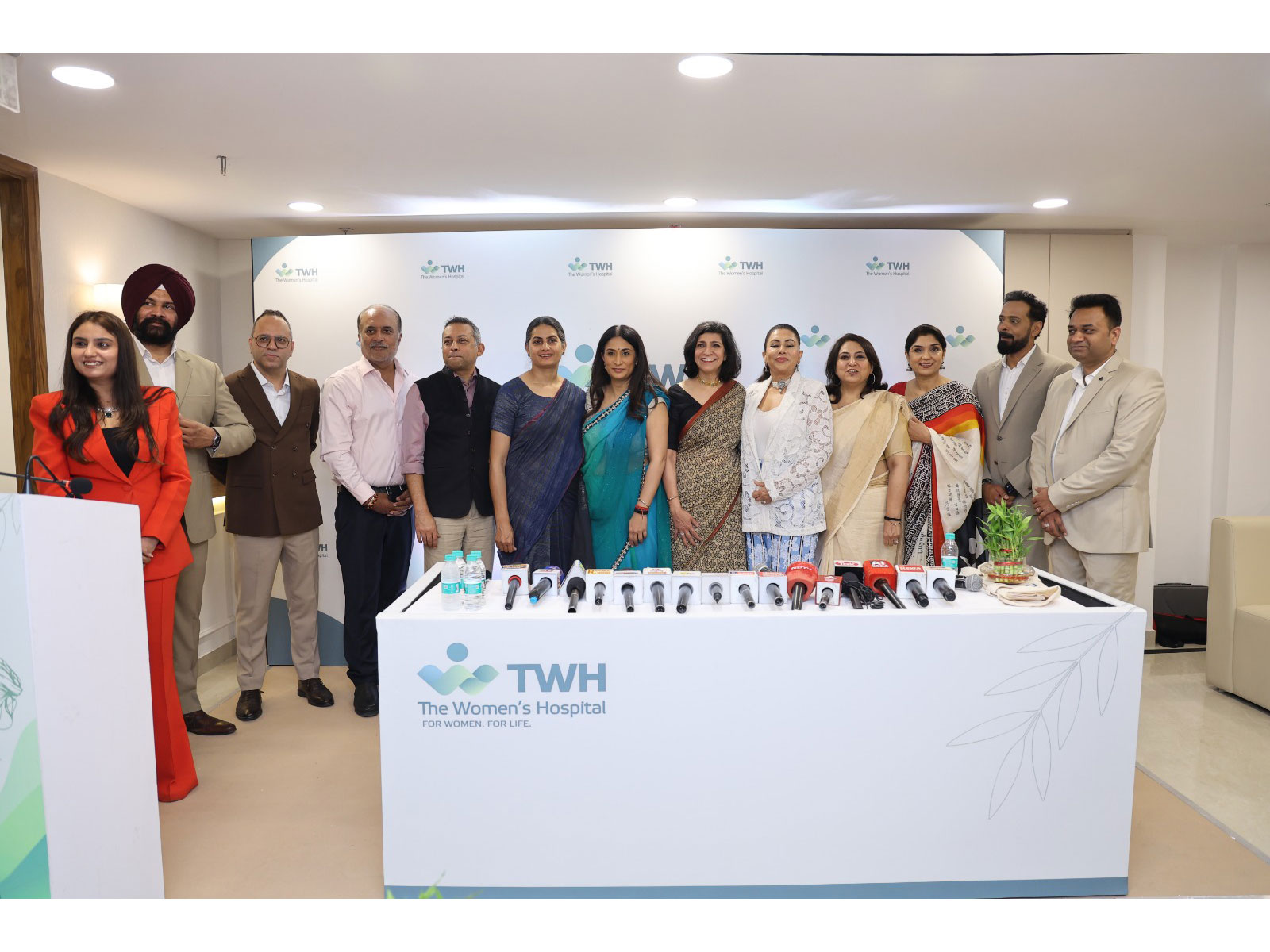 Key dignitaries at the launch of The Women's Hospital (TWH) in Nehru Enclave, New Delhi