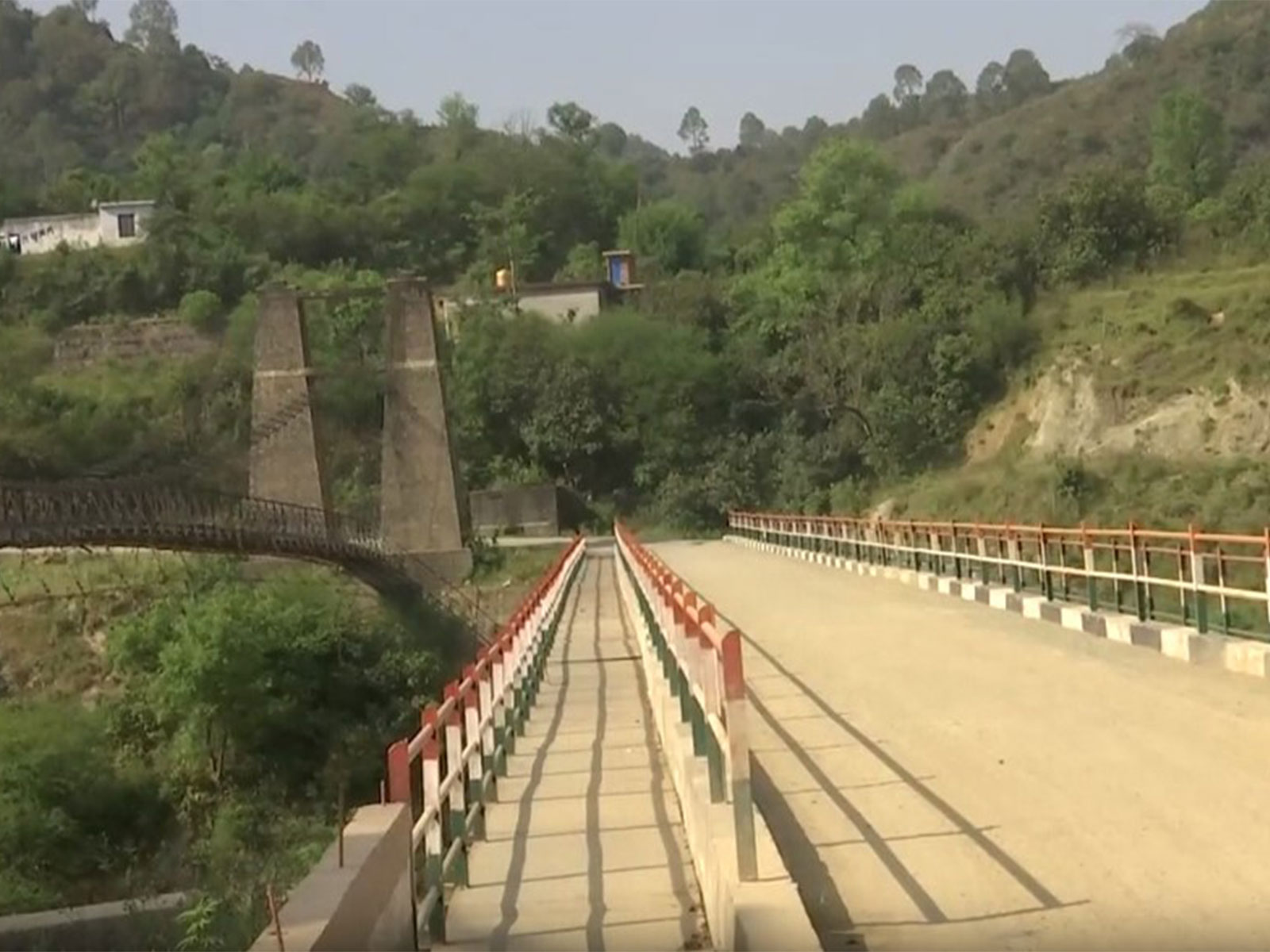 Newly constructed bridge at Gujjri Tehra (Photo/ANI)