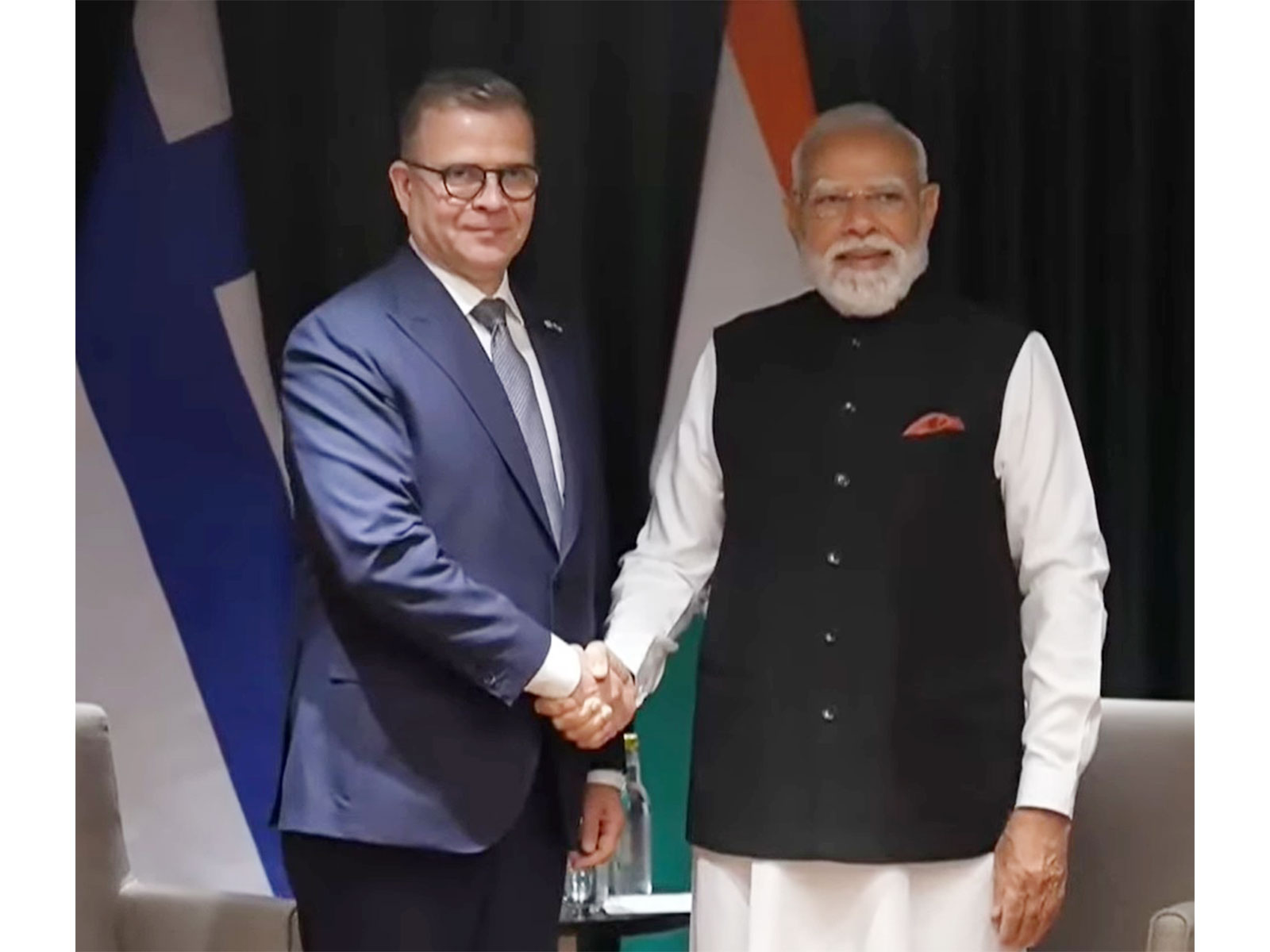 Prime Minister Narendra Modi holds bilateral meeting with Finland's Prime Minister Petteri Orpo Frostadottir (Photo/DD/ANI)