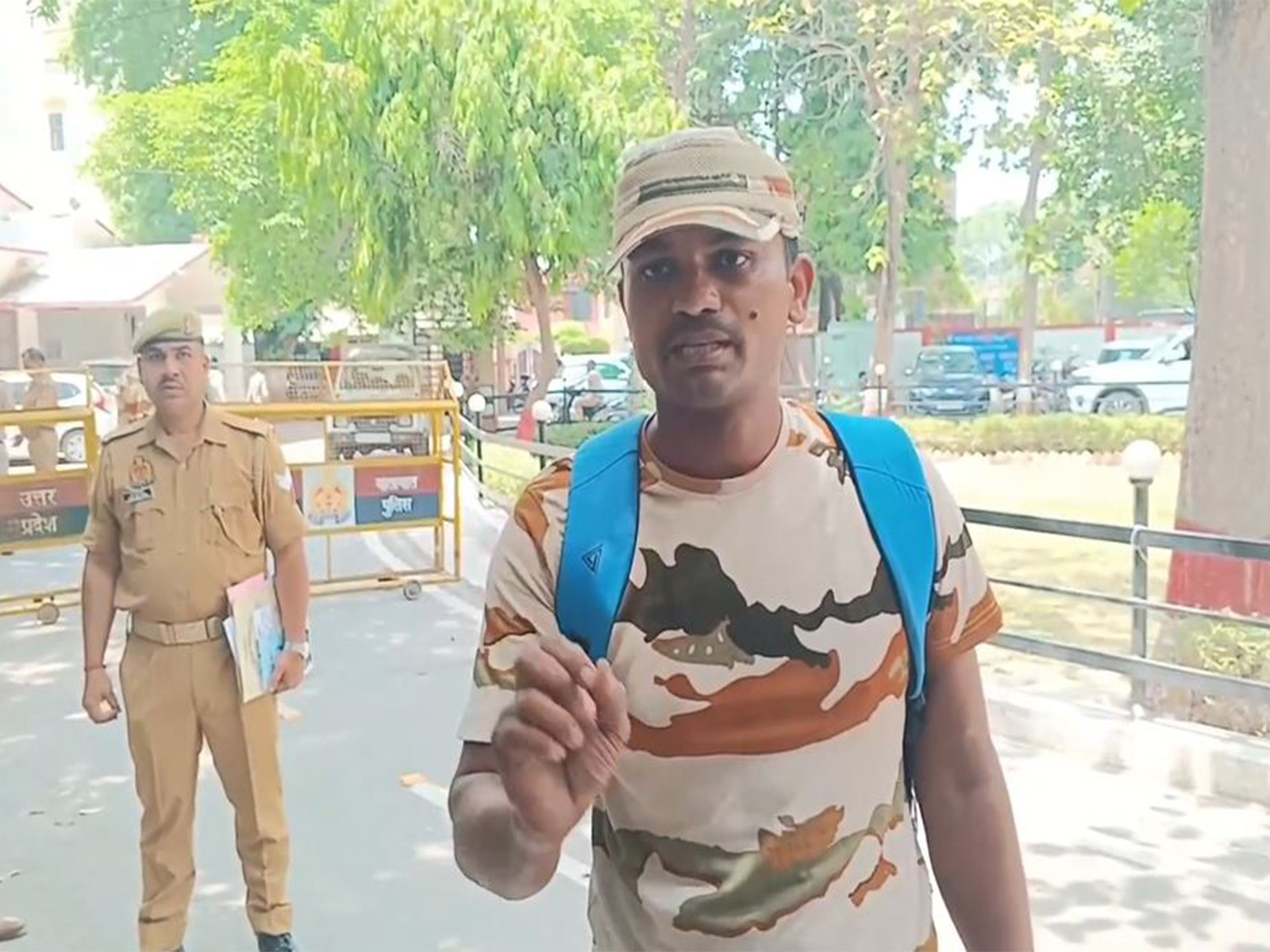 ITBP personnel at the police commissioner's office (Photo/ANI)