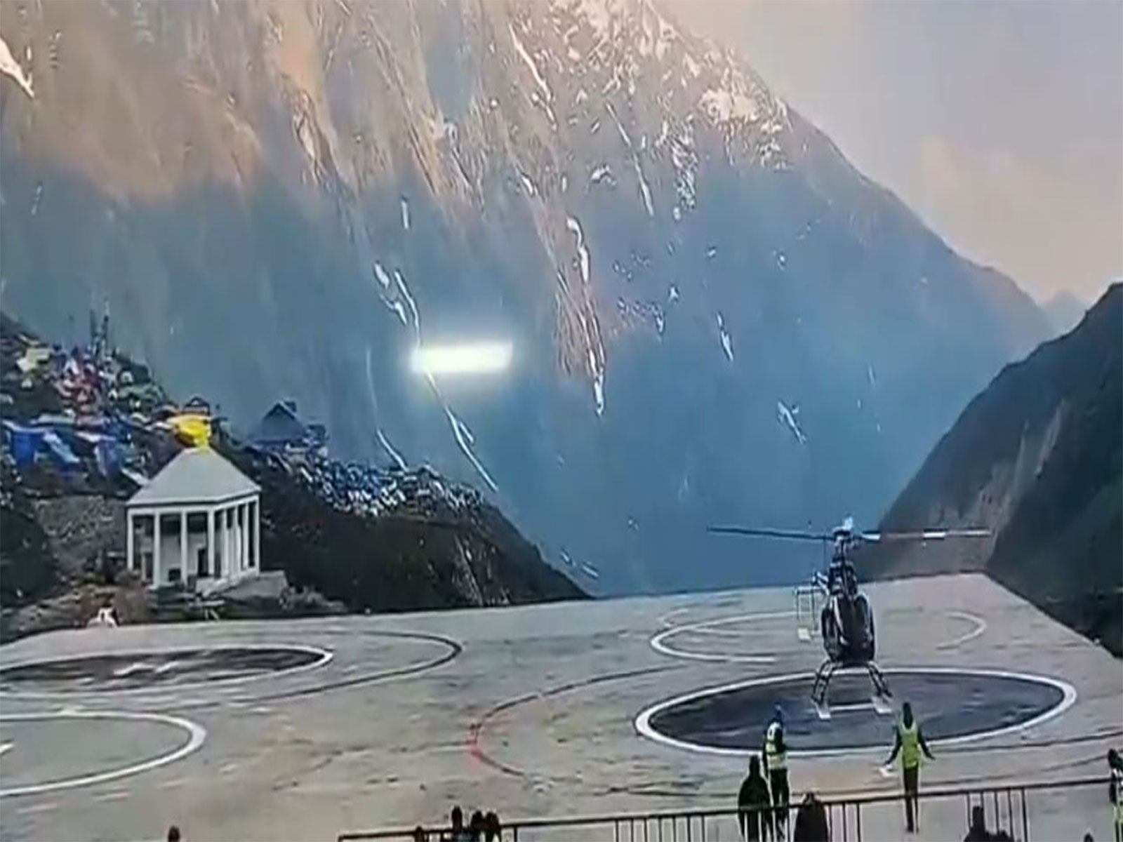 Visual of Kedarnath Heli services (Photo/ANI)