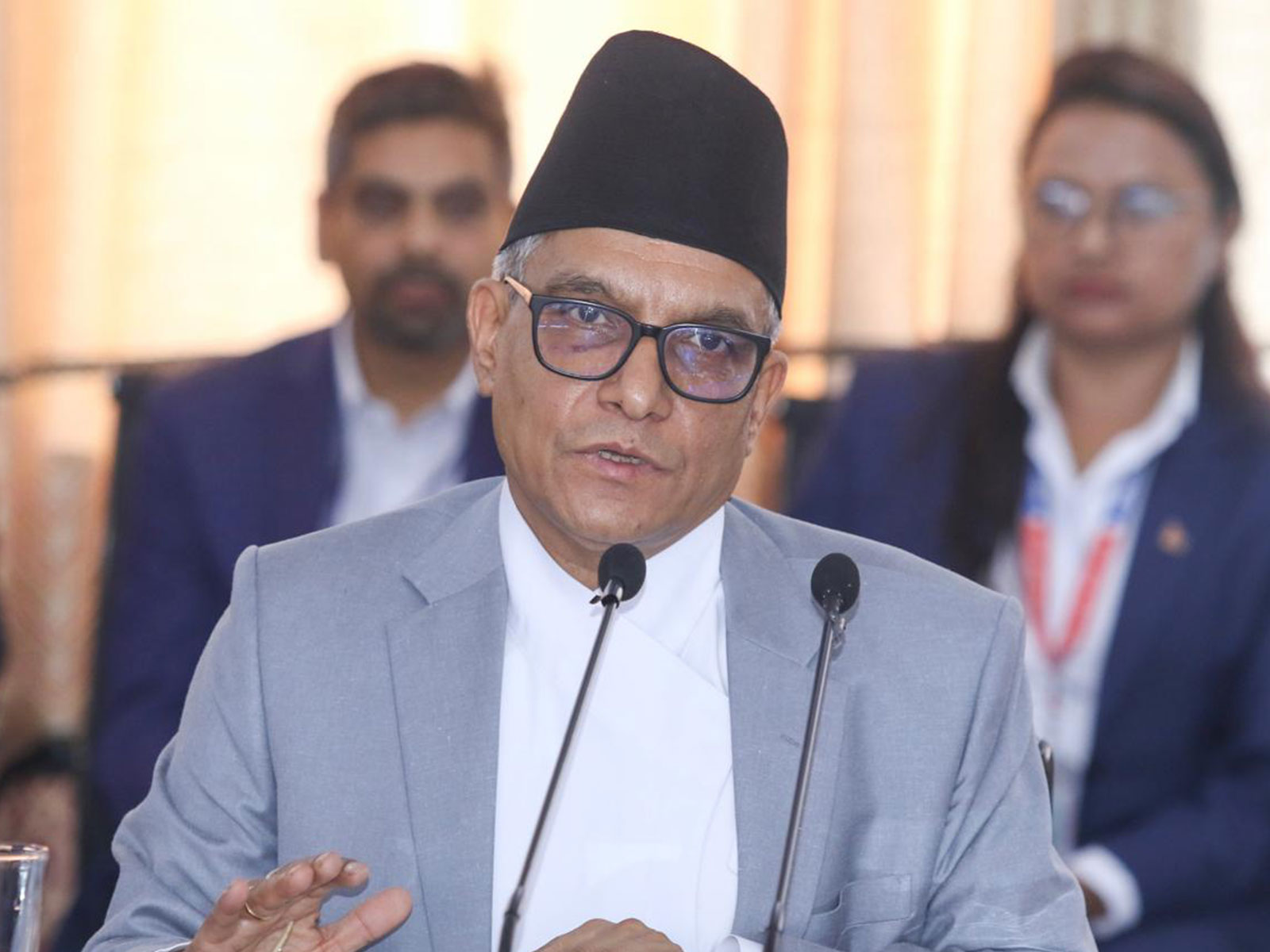 Manoj Kumar Sharma takes charge as 33rd Chief Justice of Nepal. (Photo/ANI)