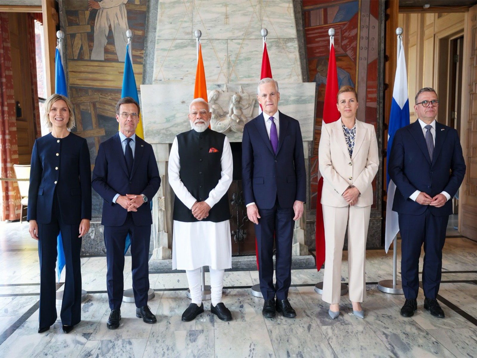 Leaders at 3rd India-Nordic Summit (Photo/X@NarendraModi)