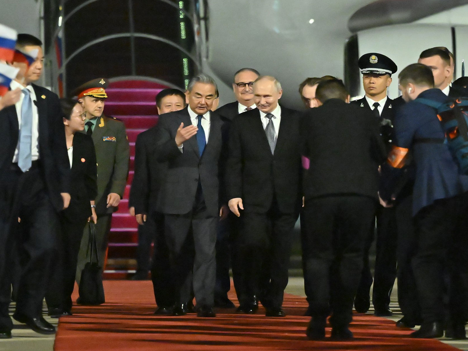 Russian President Vladimir Putin arrives in Beijing, China, for a two-day state visit. (Photo: X/@SpoxCHN_MaoNing)