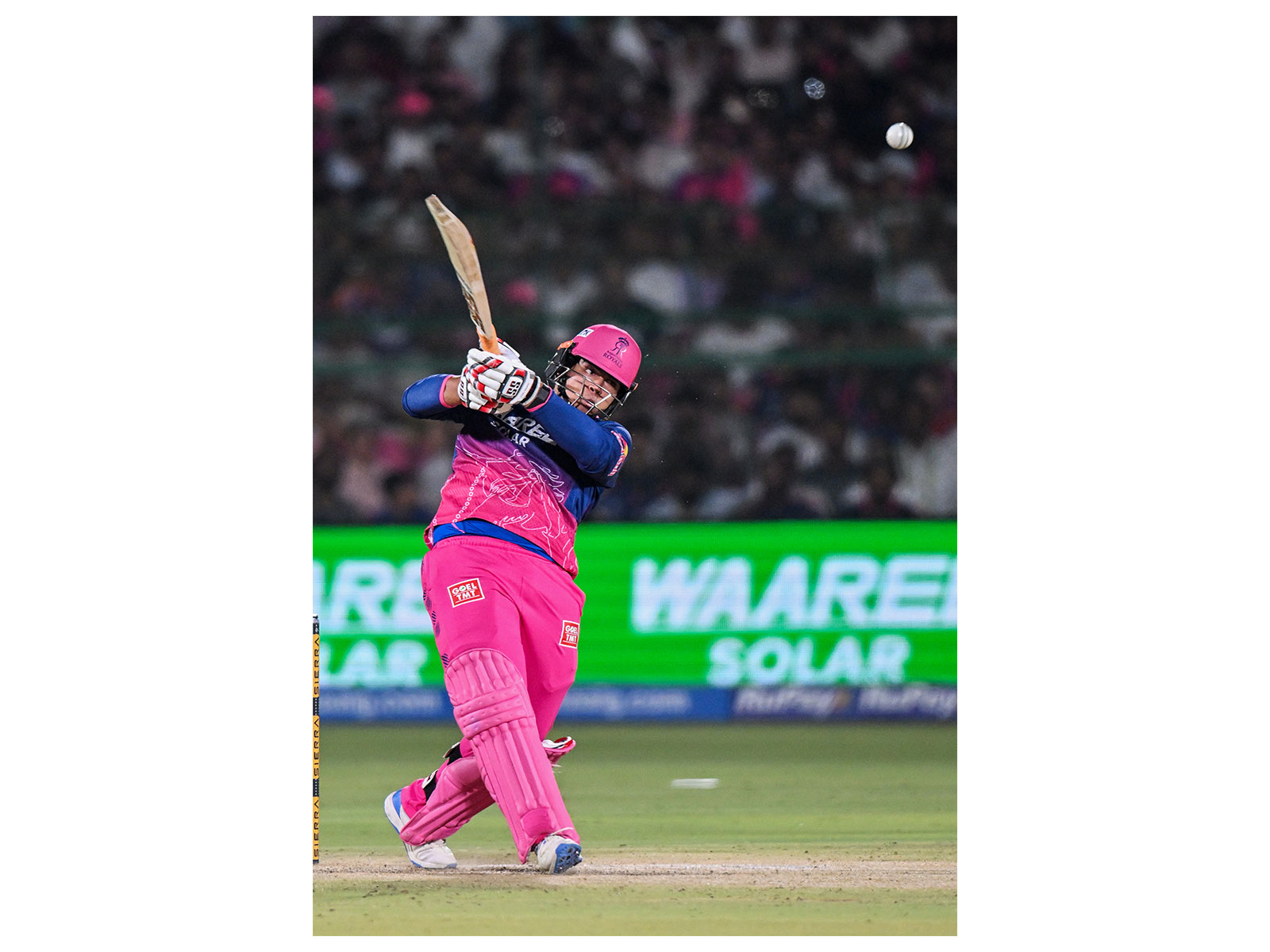 Rajasthan Royals opener Vaibhav Sooryavanshi plays a shot (Photo: ANI)