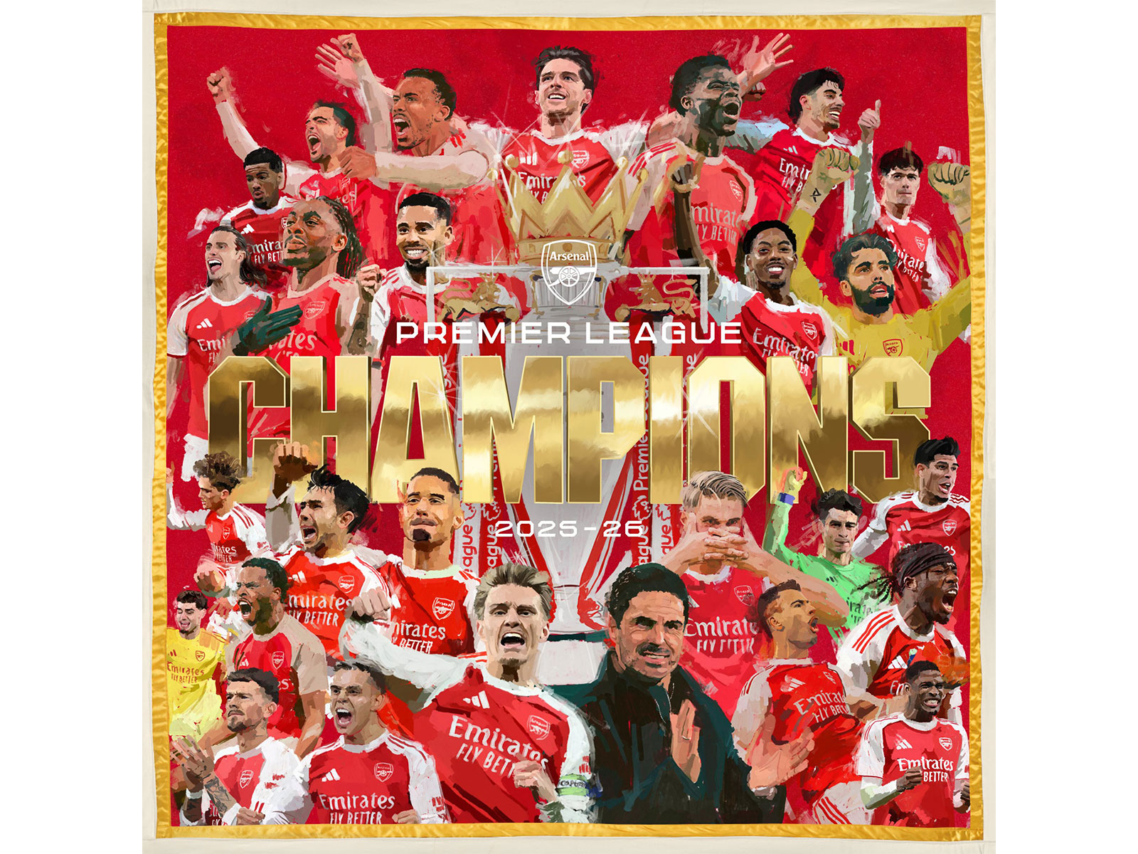 Arsenal end 22-year Premier League title drought (Photo: X/ @Arsenal)