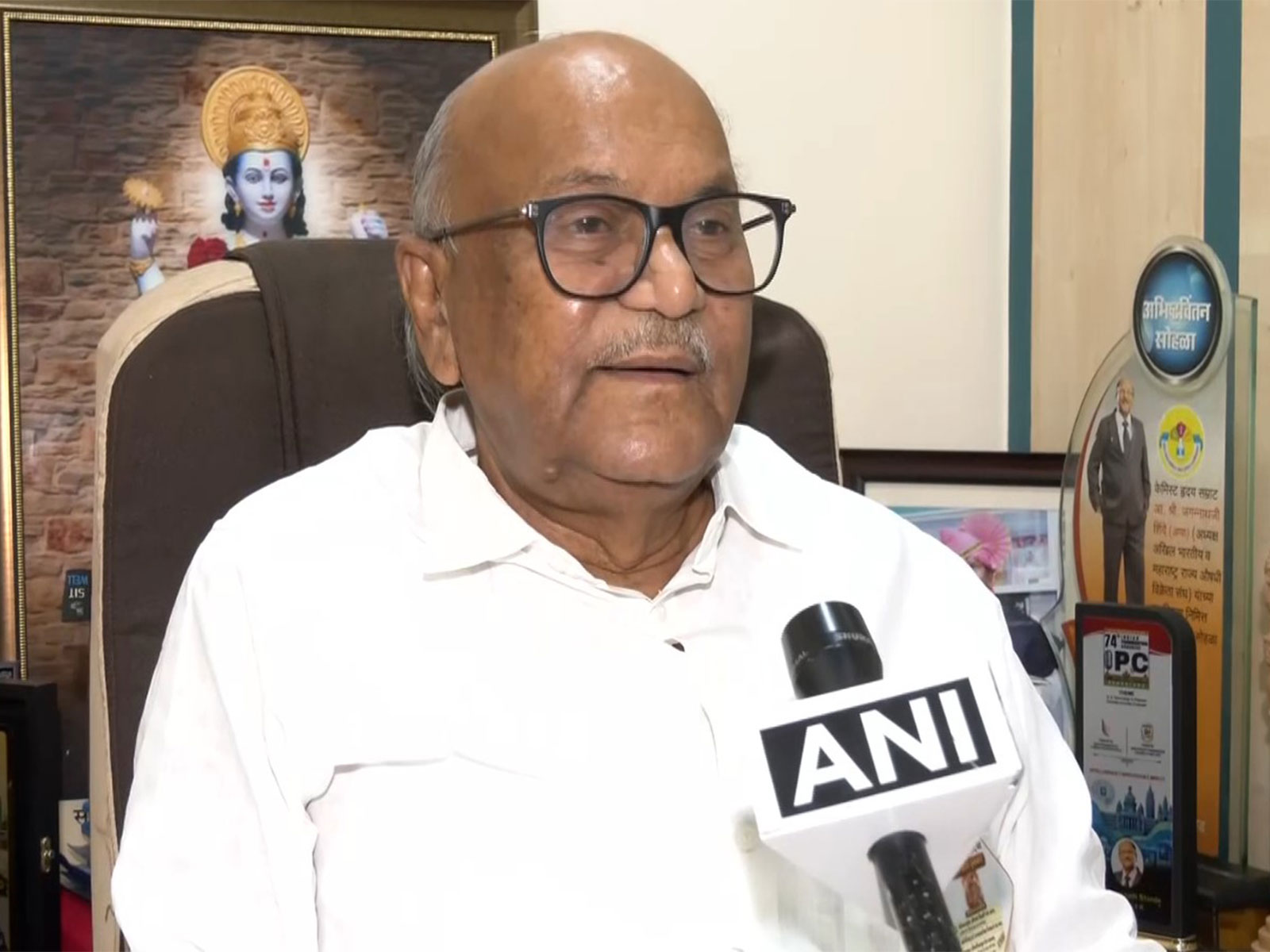 All India Organisation of Chemists and Druggists, National President JS Shinde (Photo-ANI)