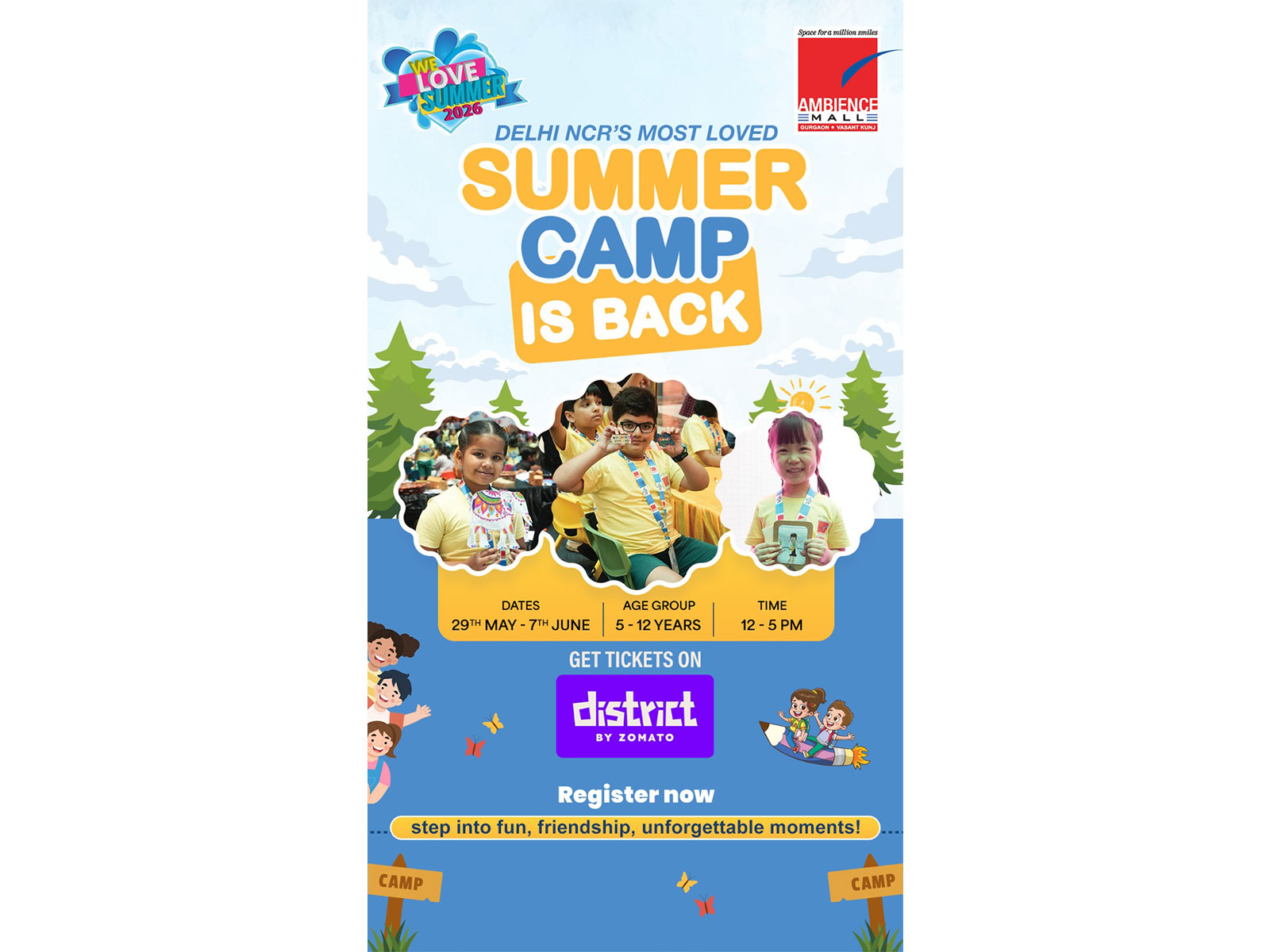 Delhi NCR's Most Loved Summer Camp Returns at Ambience Malls in Vasant Kunj & Gurugram