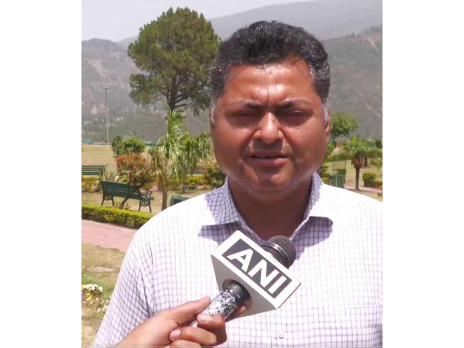Assistant Floriculture Officer, Pawan Kumar (Photo/ANI)