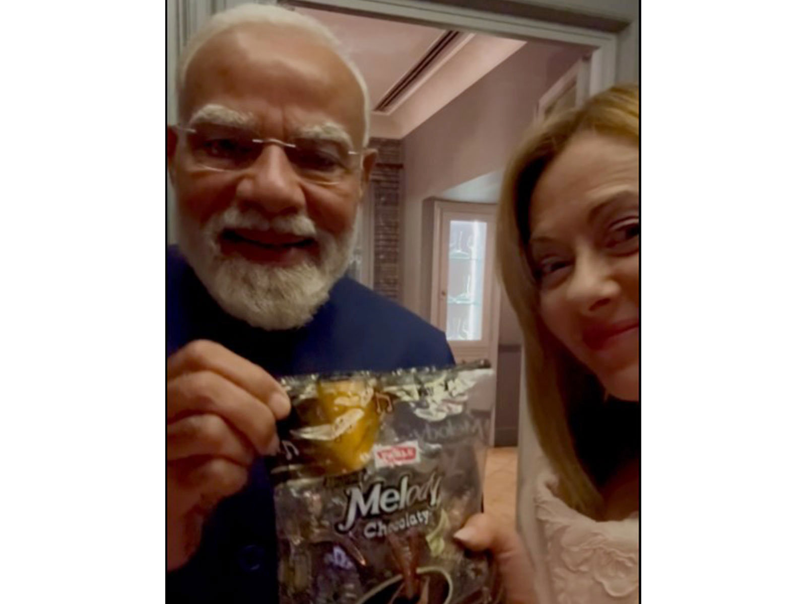 PM Modi's gifts 'Melody' toffees to Italian PM Meloni (Photo/X@GiorgiaMeloni)