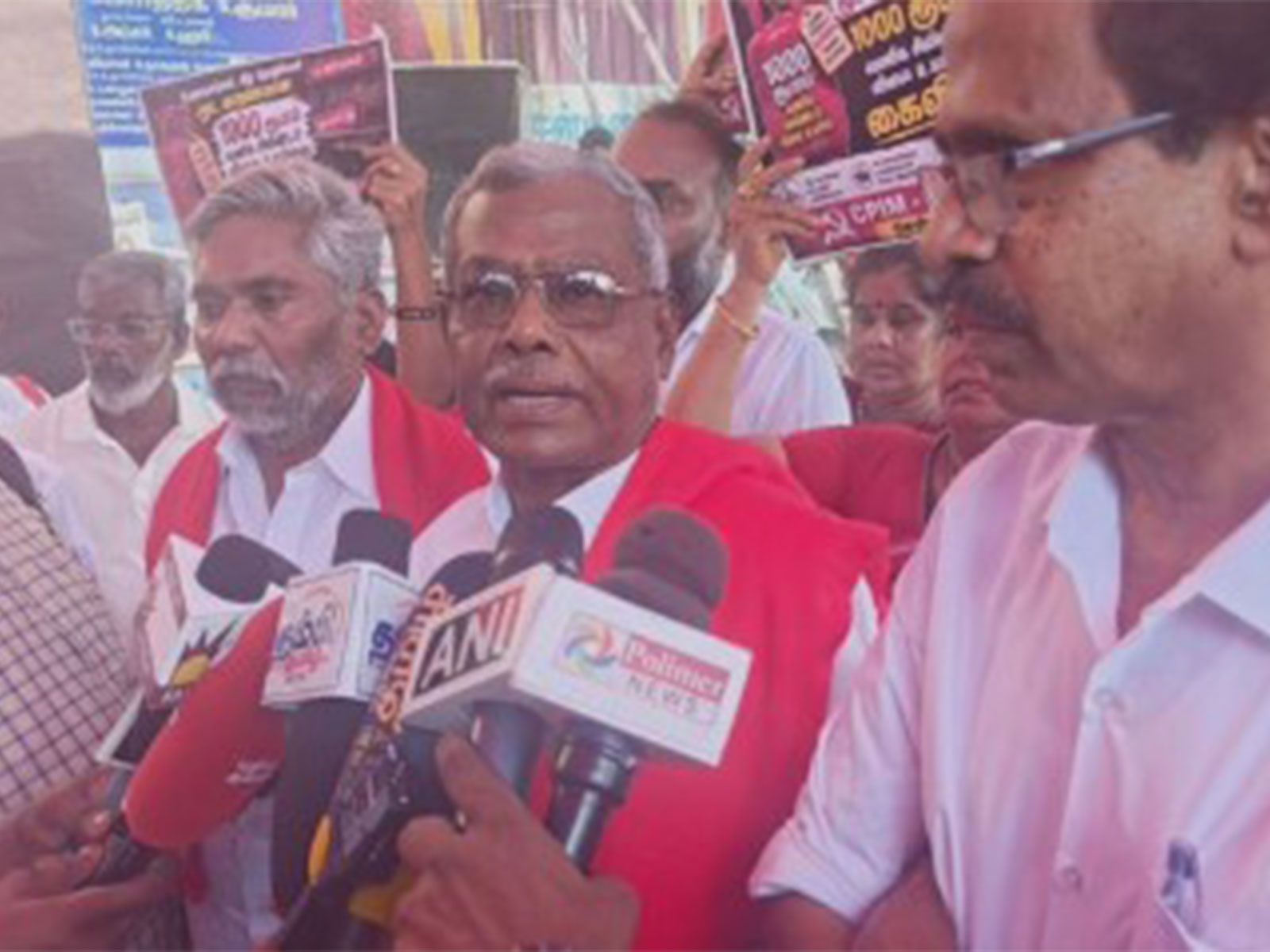 Tamil Nadu CPI(M) Secretary P Shanmugam (Photo/ANI)
