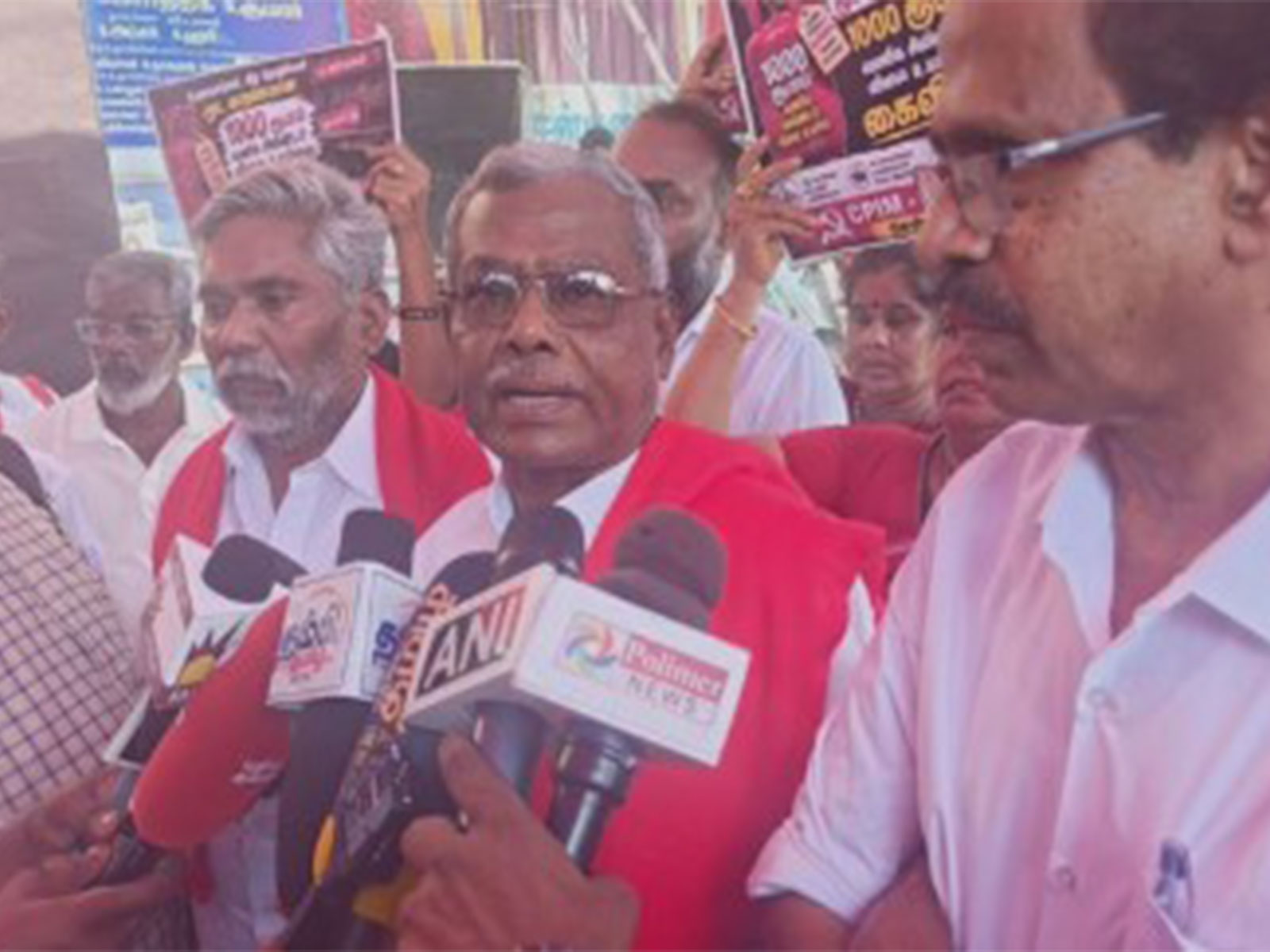 Tamil Nadu CPI(M) Secretary P Shanmugam (Photo/ANI)