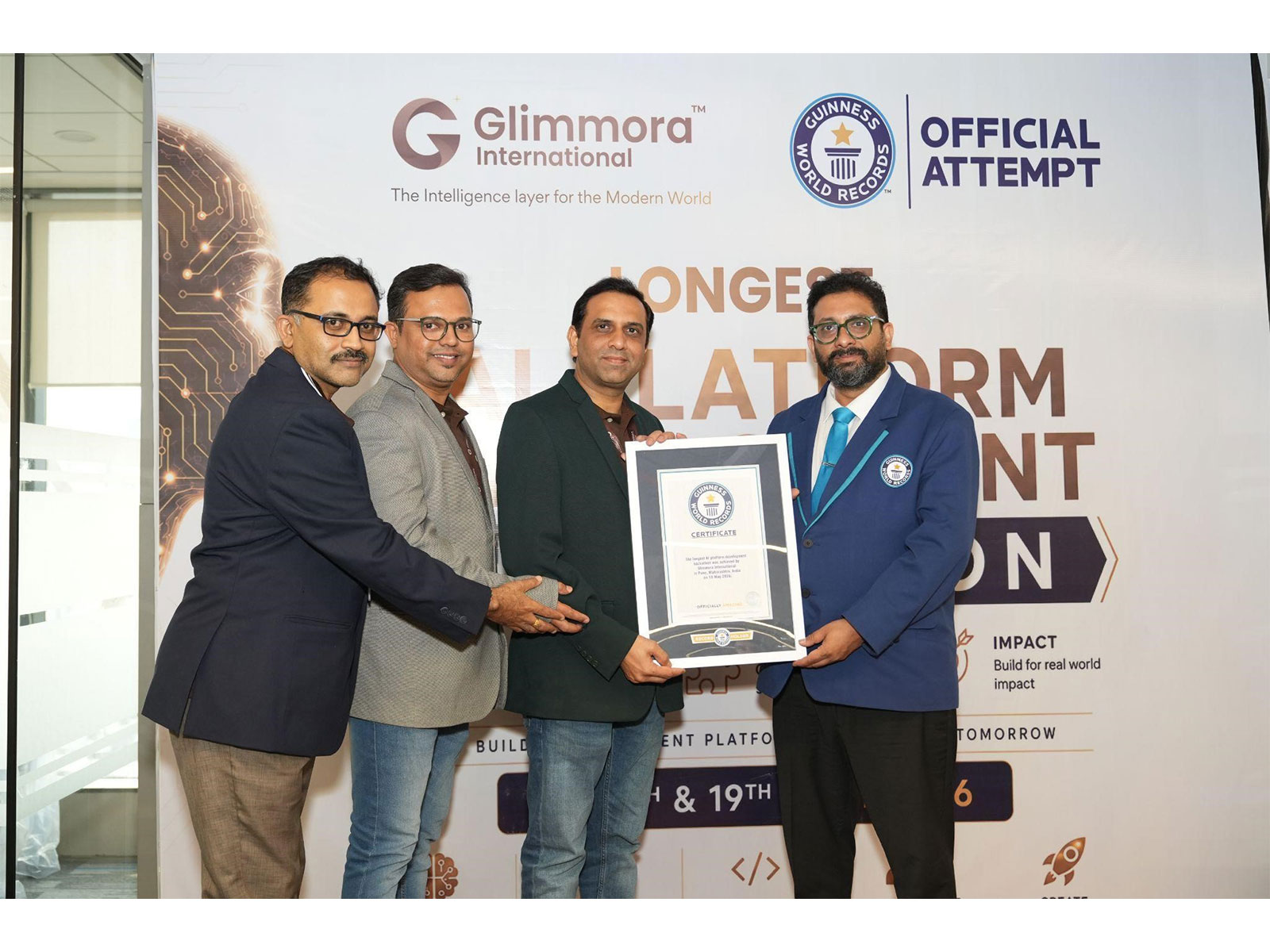 India's Glimmora International Guinness World Records for 24-Hour AI Platform Development Hackathon