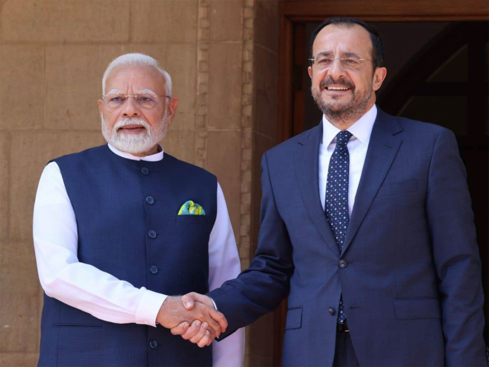 Prime Minister Narendra Modi and Cyprus President Nikos Christodoulides (File Photo: X@Christodulides)