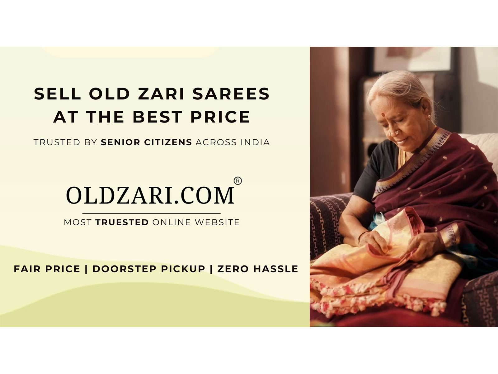 How OLDZARI.COM Is Helping Senior Citizens Across India Sell Old Zari Sarees with Comfort, Trust, and Dignity