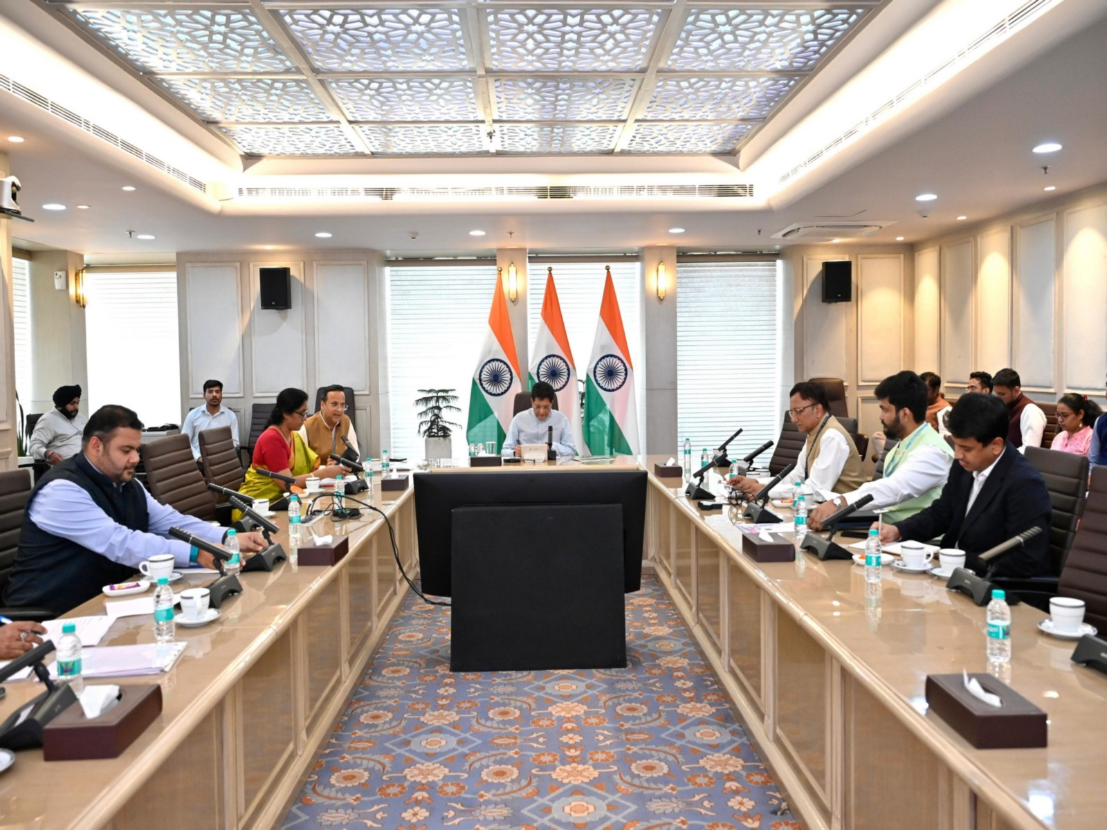 Union Commerce and Industry Minister Piyush Goyal reviewed the Action Plan for the Export Promotion Mission (EPM) and the Brand India Framework (Photo/X@PiyushGoyal)