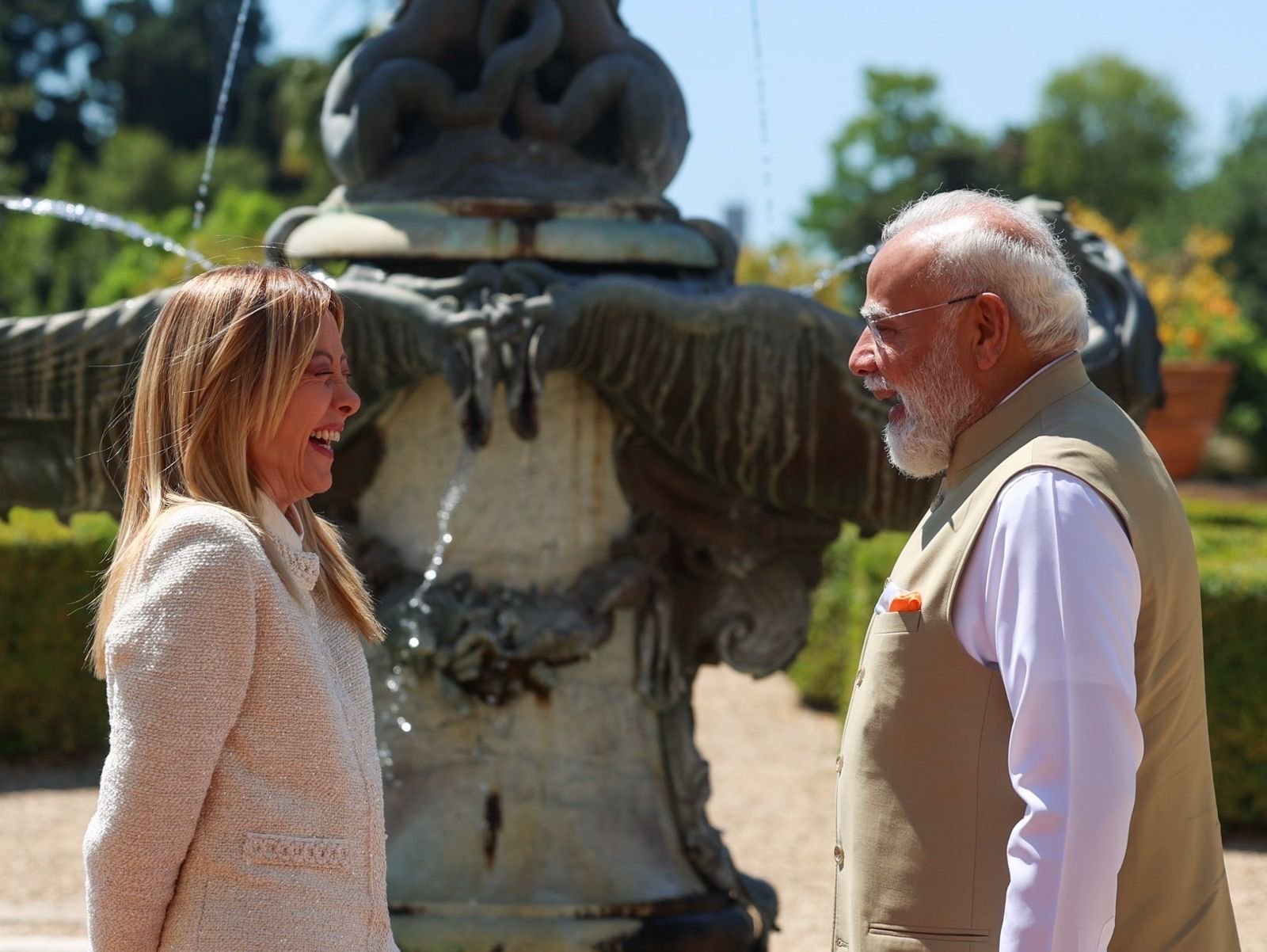 Prime Minister Narendra Modi and Italian Prime Minister Giorgia Meloni (Photo: X)