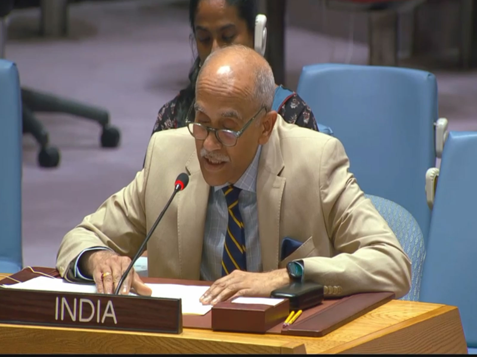 Ambassador Harish Parvathaneni, Permanent Representative of India to the UN (Photo/ANI)
