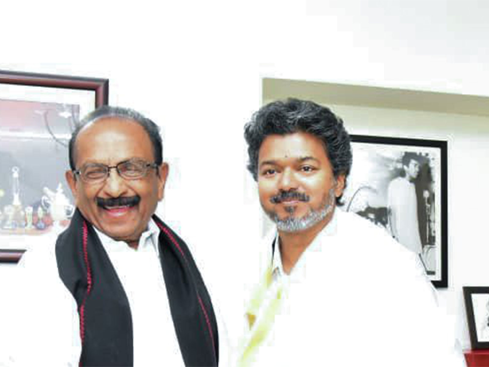 MDMK founder Vaiko with Tamil Nadu CM Vijay (File Photo/ANI)