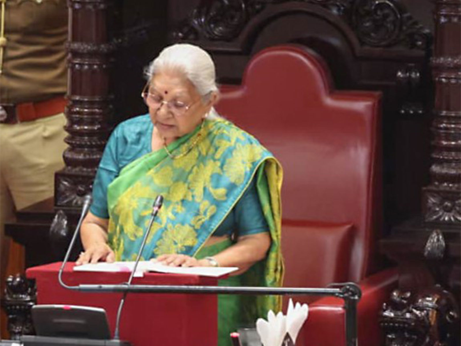  Uttar Pradesh Governor Anandiben Patel (Photo/ANI)
