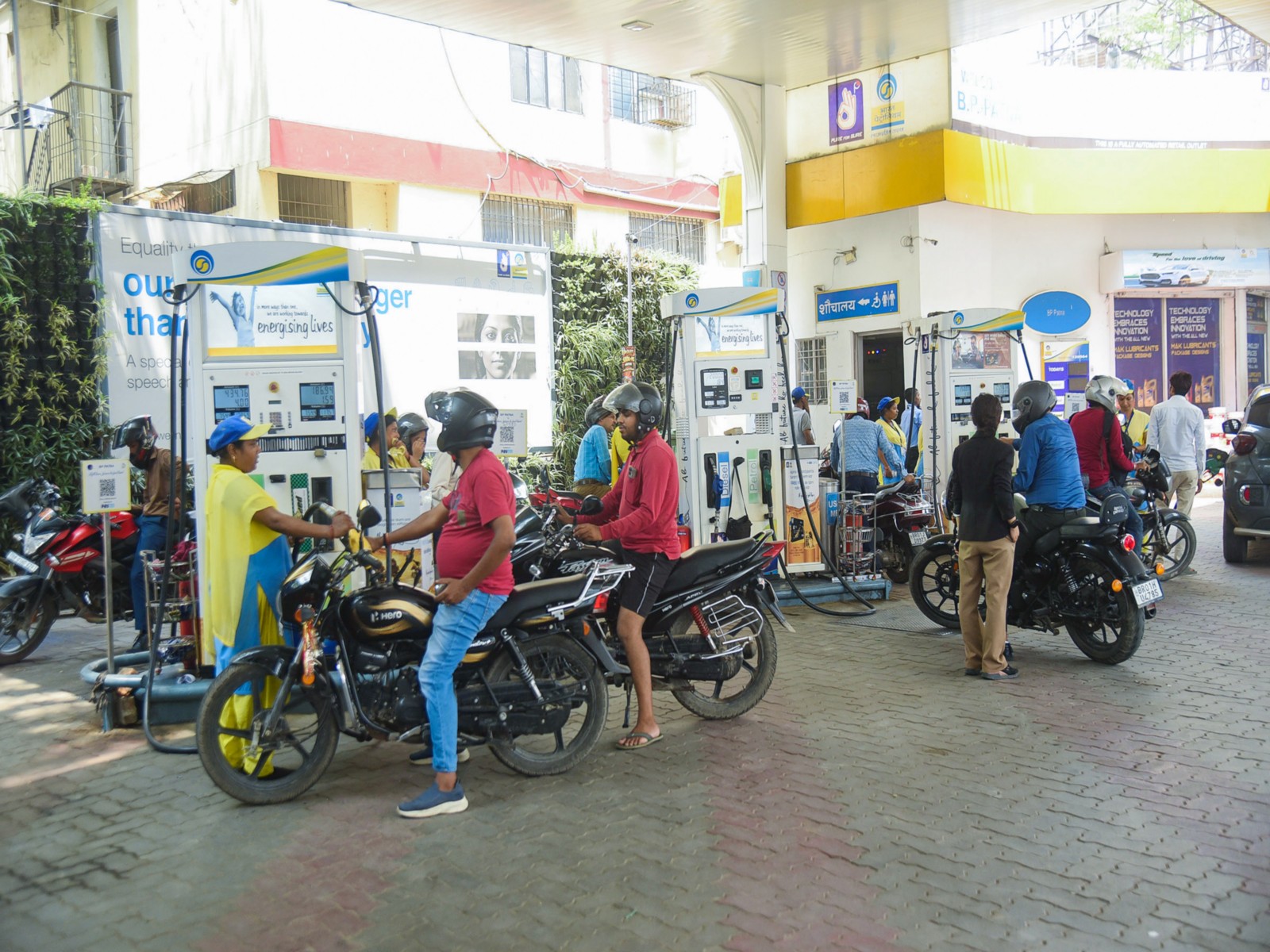 Visual from a petrol pump (File photo/ANI)