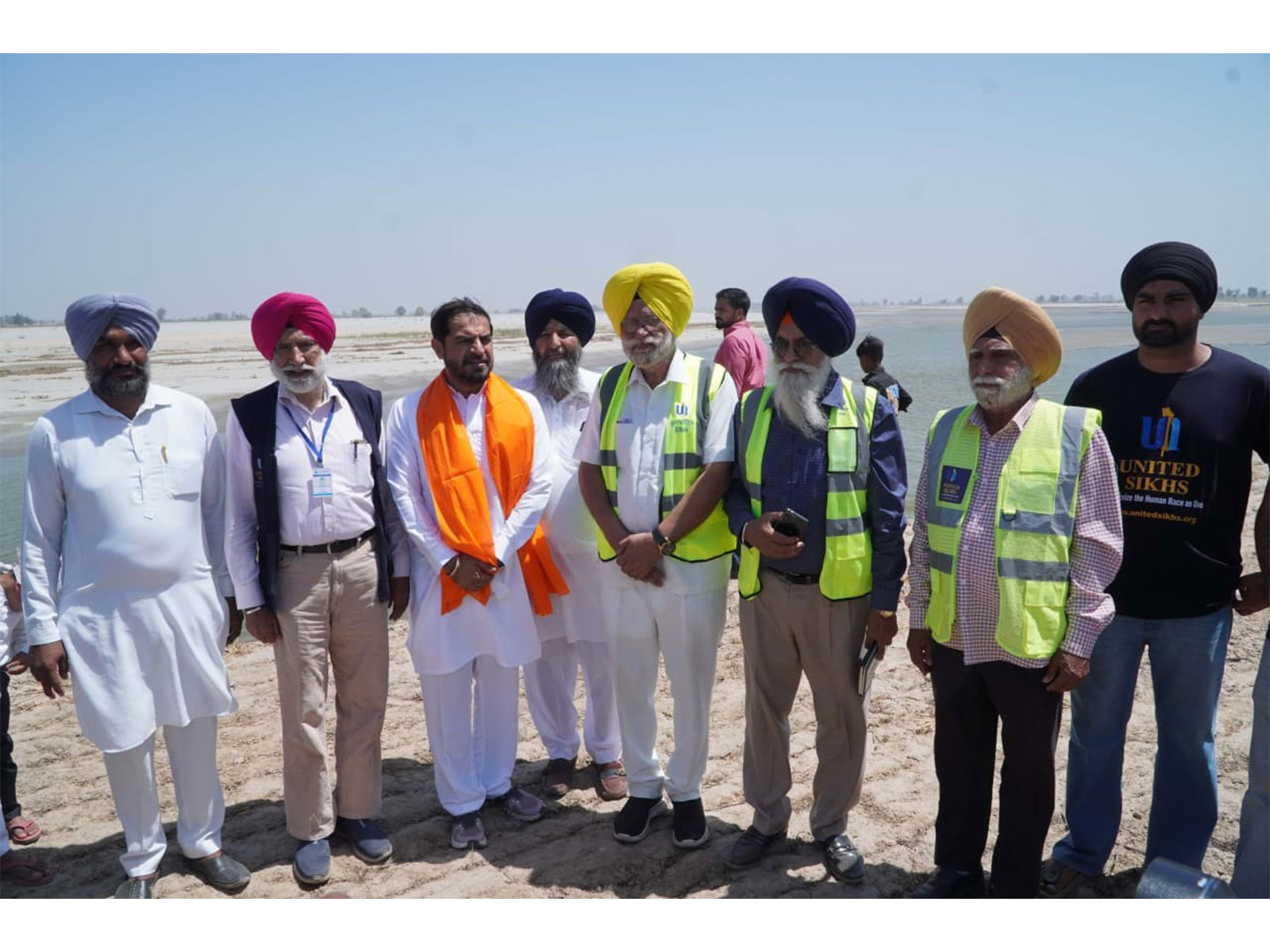 UNITED SIKHS Takes Initiative to Build Protective Embankments Along Sutlej River Service Campaign Launched to Protect Villages and Farmers from Floods