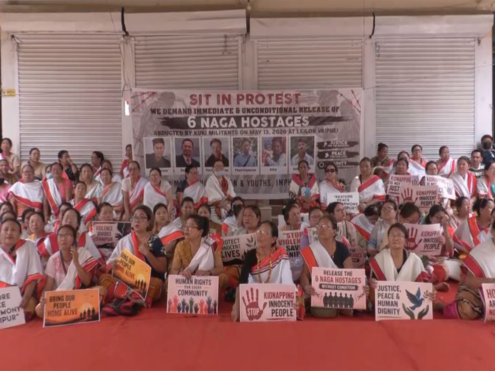 Visual from the protest site (Photo/ANI)