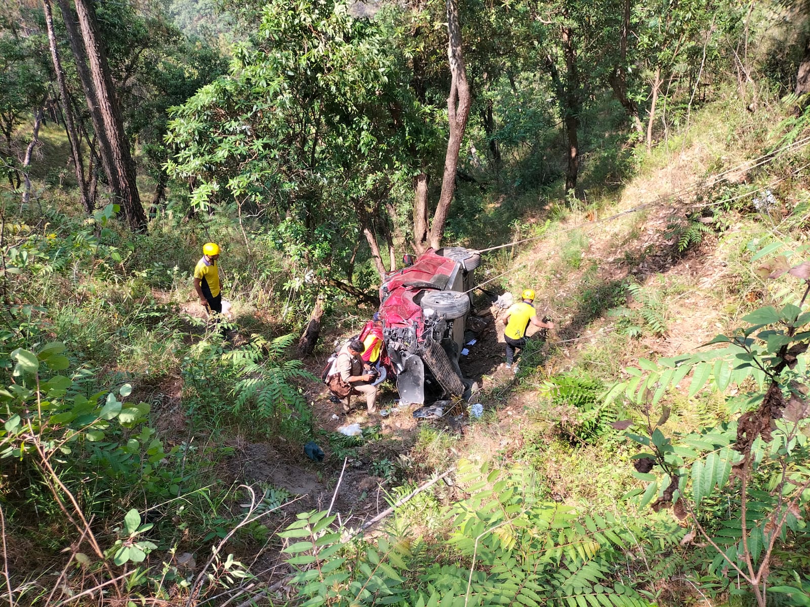 Visuals from the accident site (Photo/SDRF)