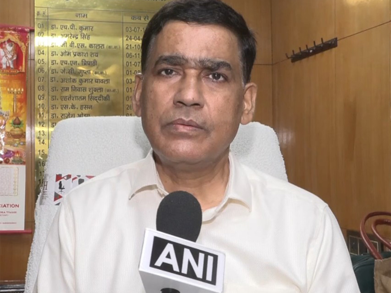 Lucknow Civil Hospital Chief Medical Superintendent Devesh Chandra Pandey (Photo/ANI)