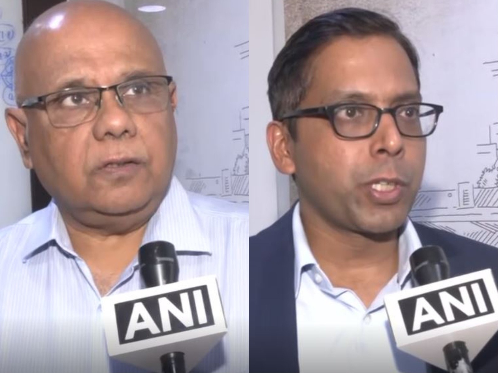 Nilay Pratik, Managing Director at Samara Capital and Abhik Mitra, Managing Director and CEO of Paradise Food Court Pvt Ltd (Photo/ANI)